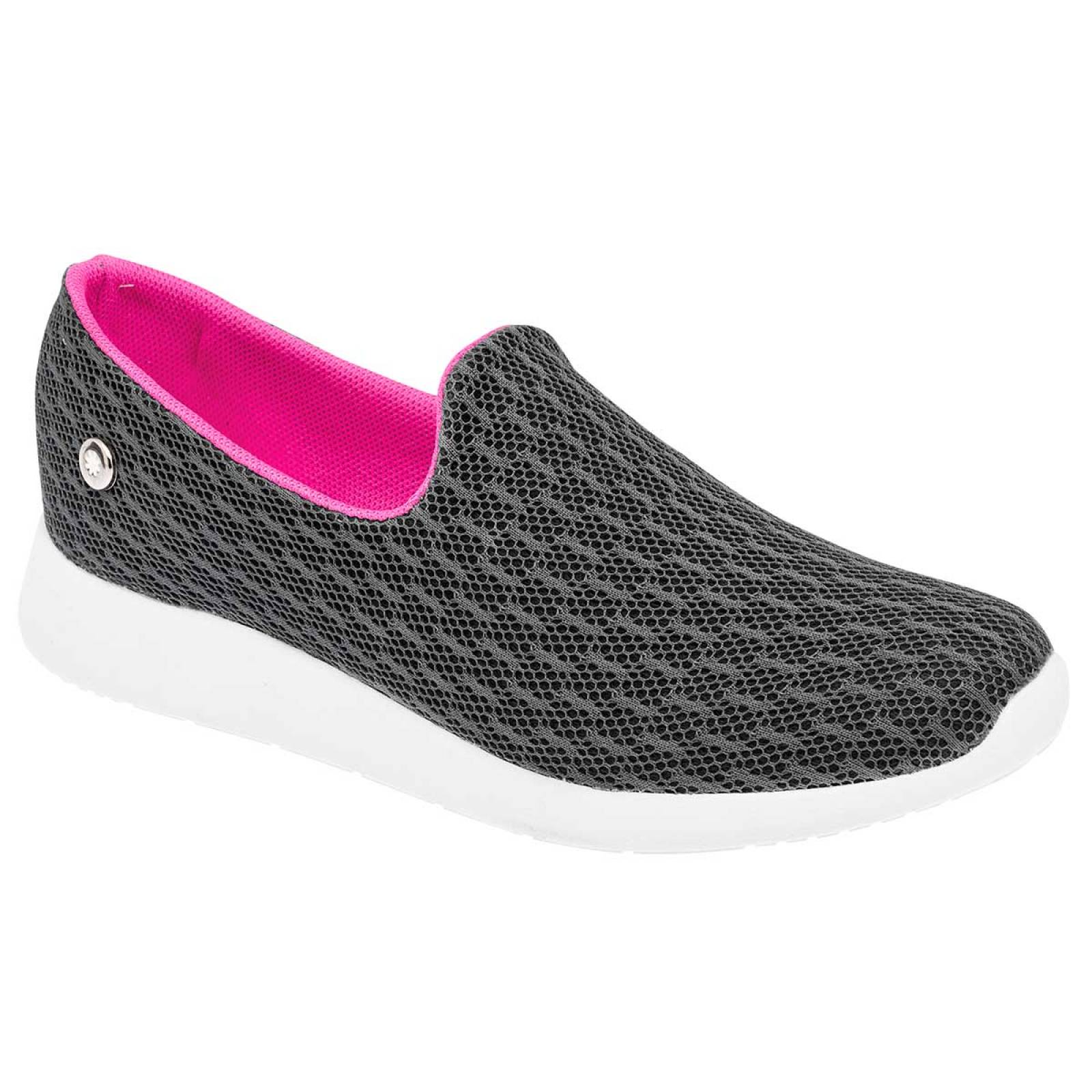 Moramora Tenis urbano para mujer gris, codigo 104741-1