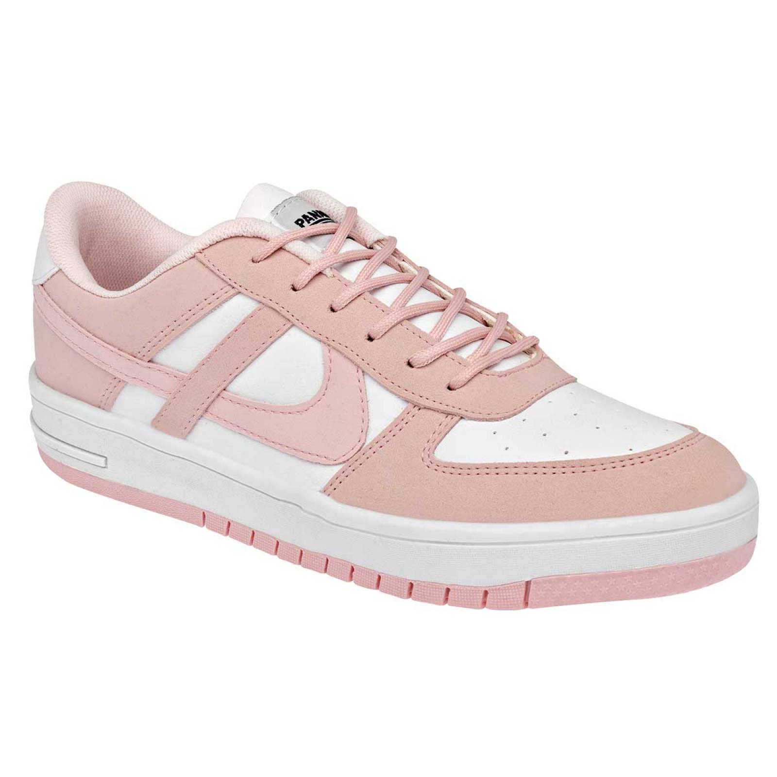 Panam Tenis urbano para mujer rosa blanco, codigo 104887-1