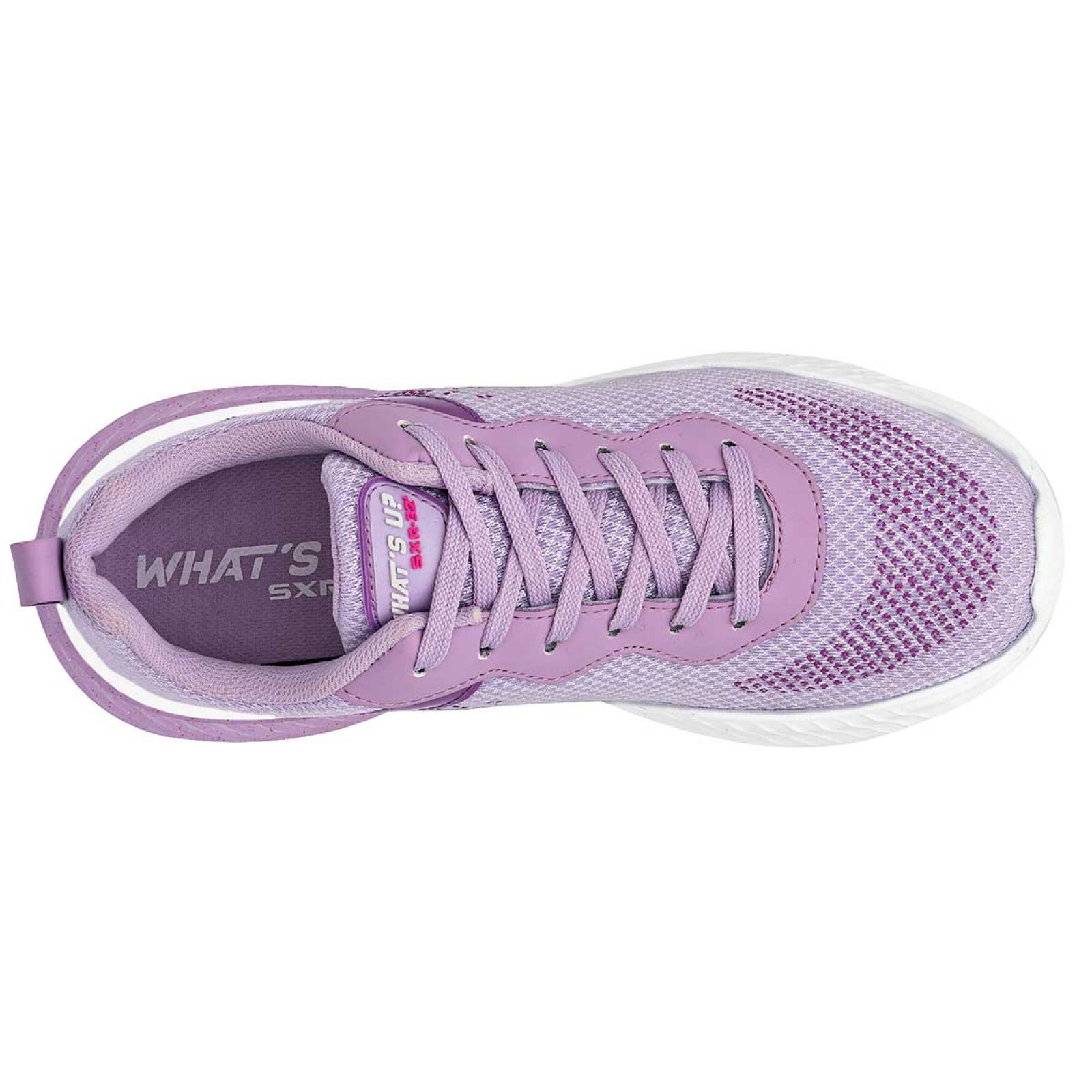 Whats U Tenis urbano para mujer lila, codigo 105077-1