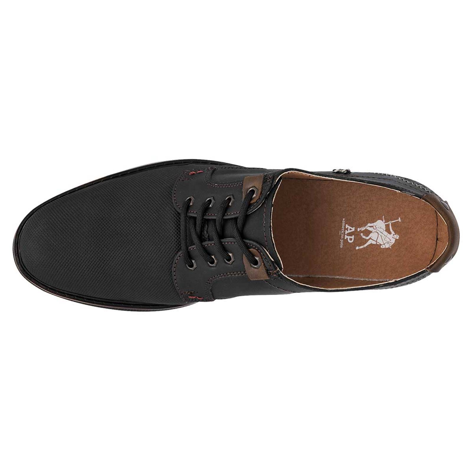 American Polo Zapato casual para hombre negro, codigo 104158-1