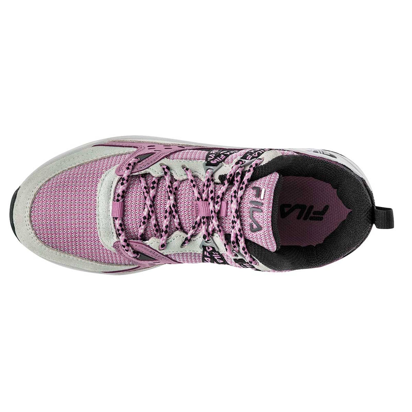 Zapatos fila rosados on sale para mujer blancos