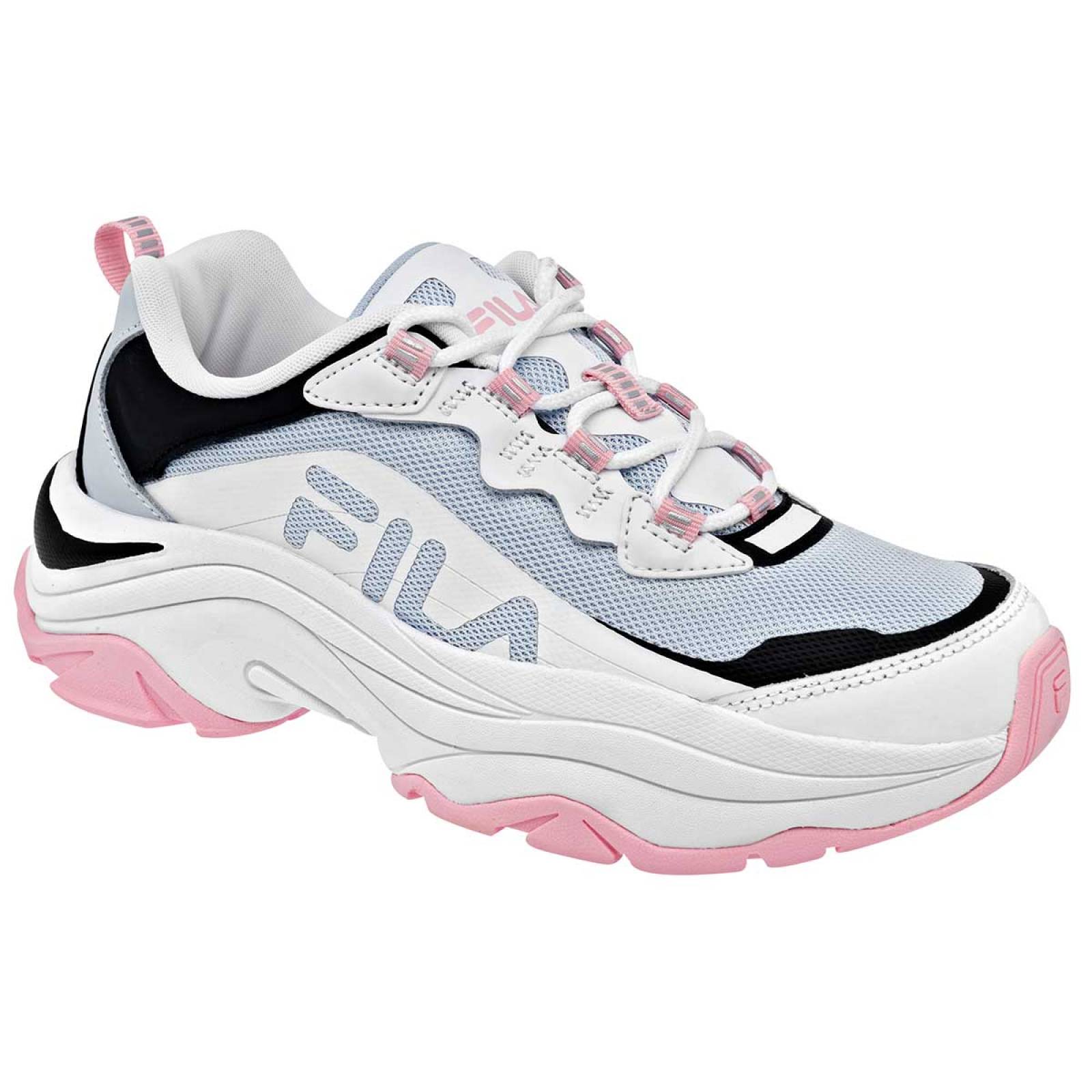 Fila Tenis urbano para mujer blanco negro, codigo 102665-1