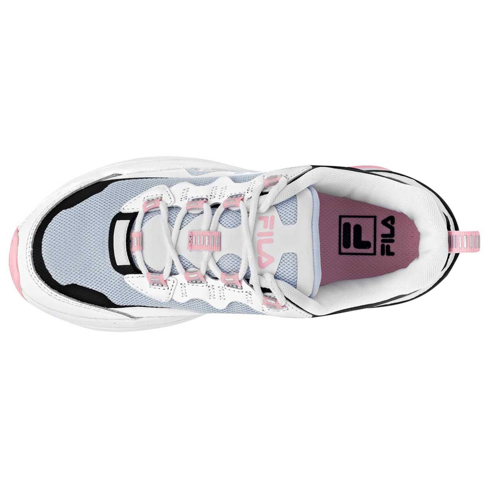 Fila Tenis urbano para mujer blanco negro, codigo 102665-1