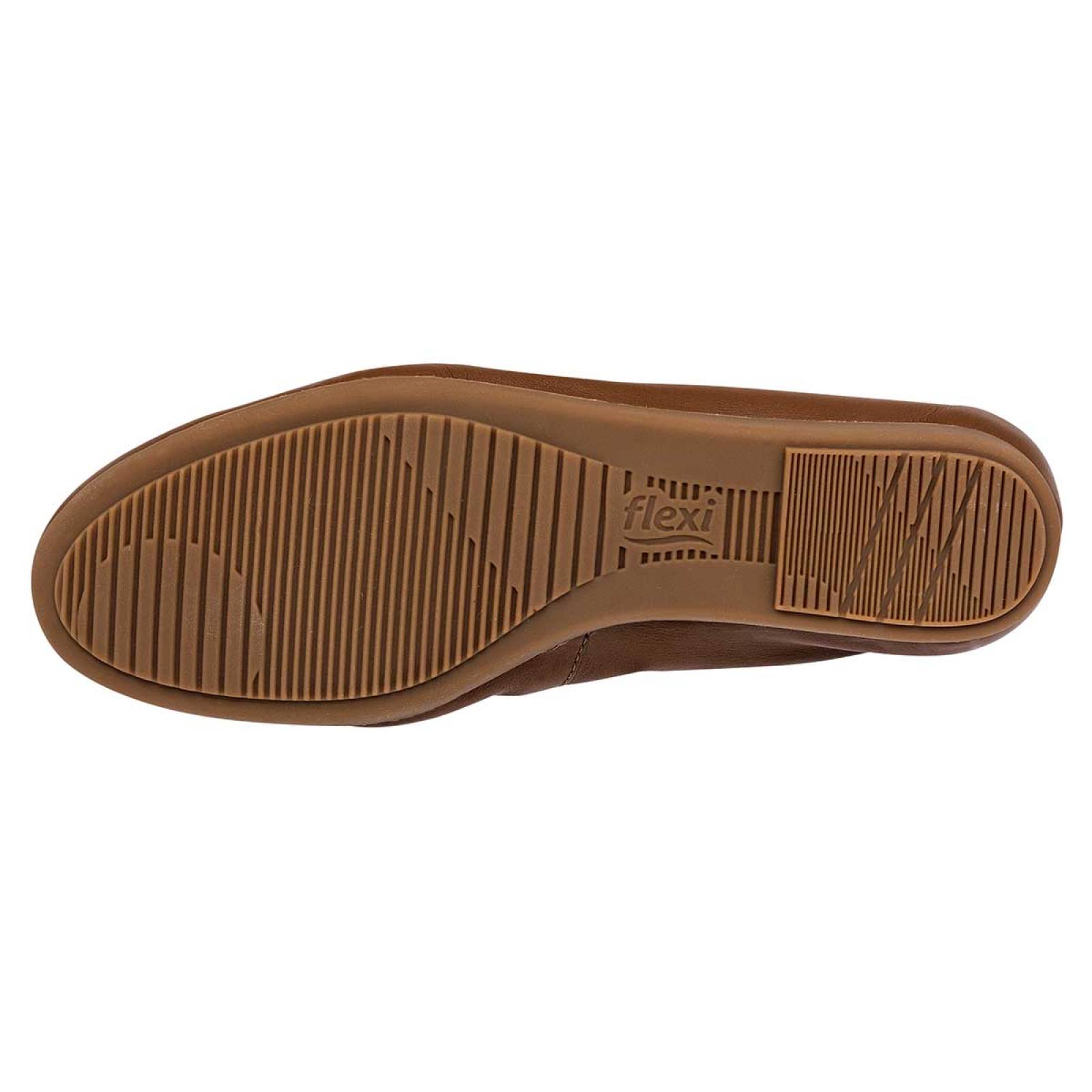 Flexi Balerina para mujer café, codigo 108664-1