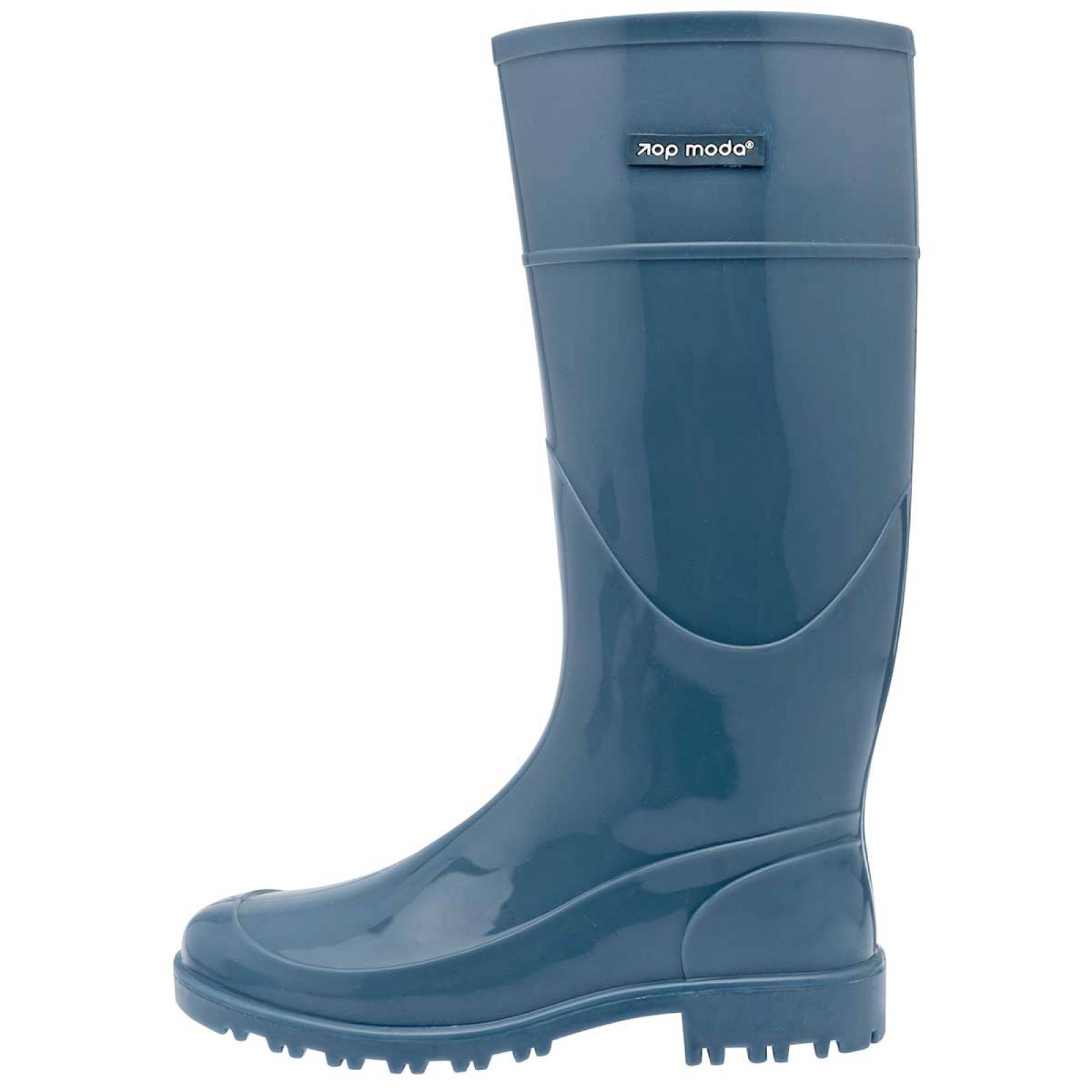 Top Moda Botas de lluvia para mujer marino impermeable, codigo 105400-1