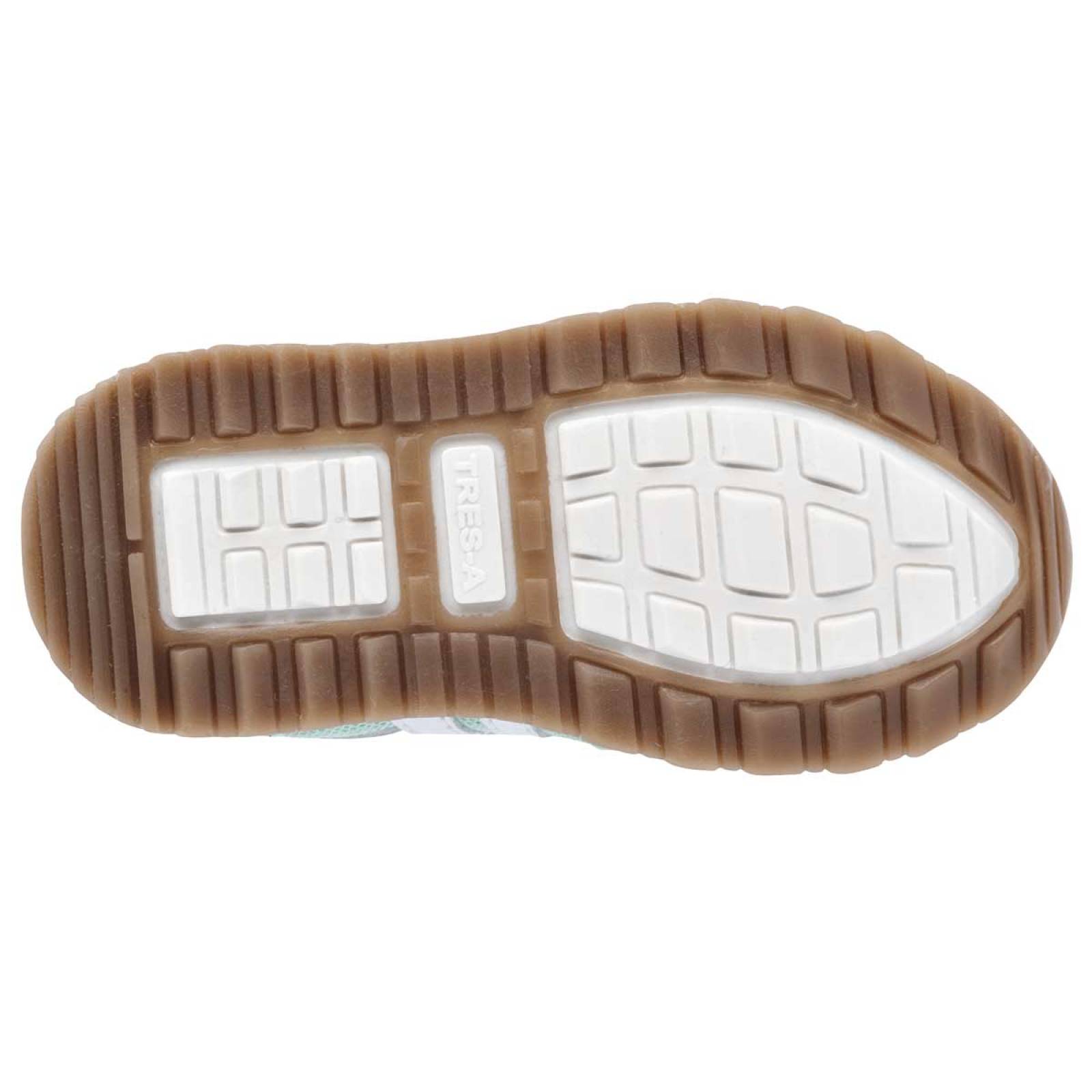 Tres A Tenis para bebé niña verde blanco, codigo 109431-1