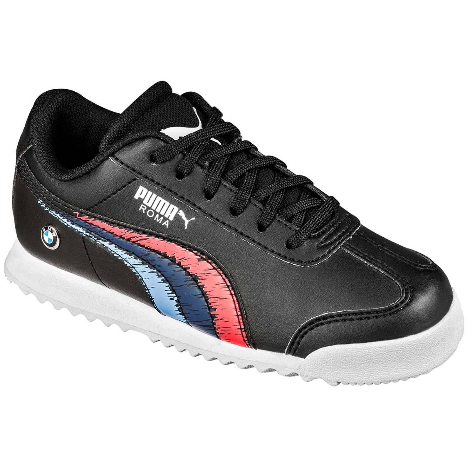 Puma Tenis urbano para niño negro azul rojo, codigo 96983-1