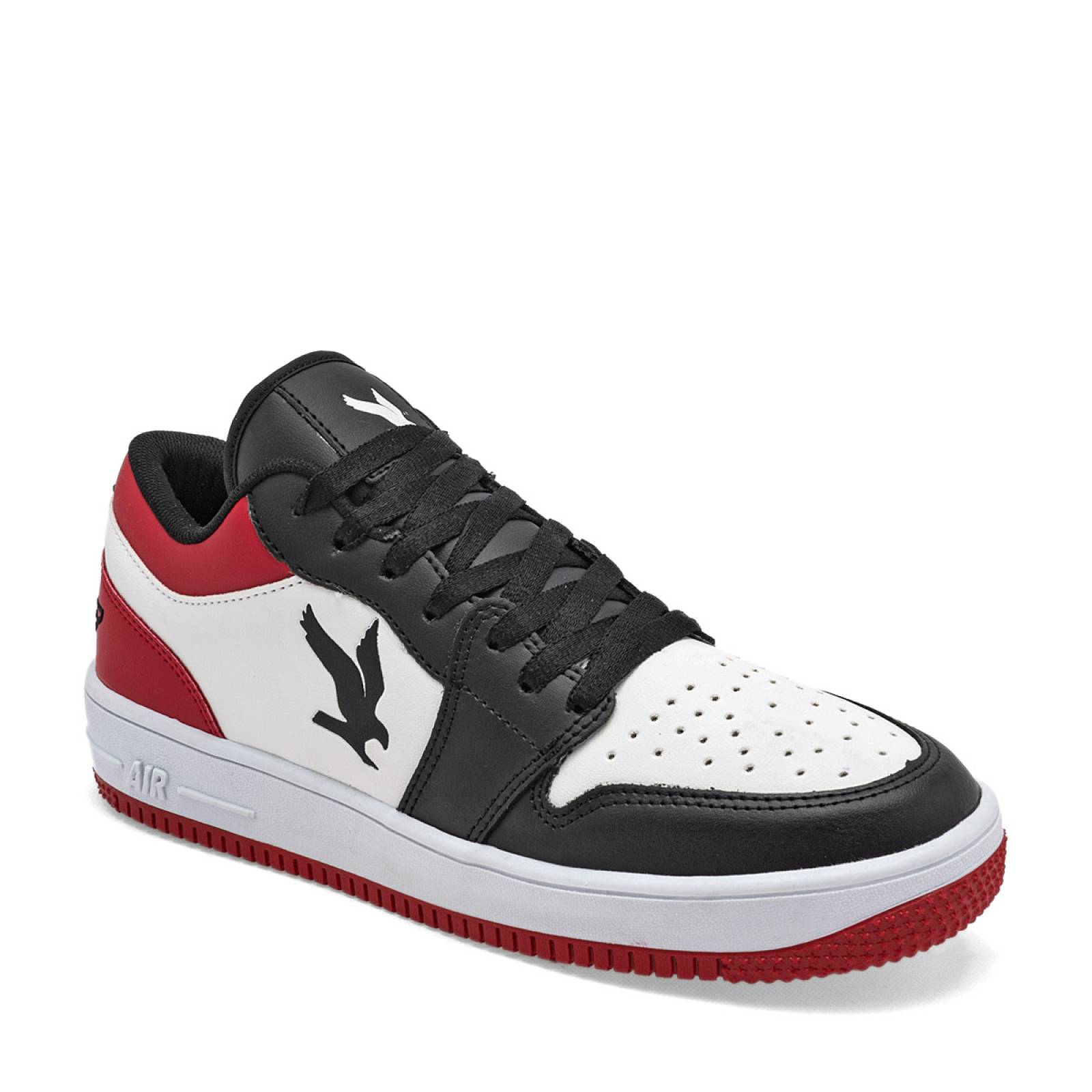 American Fire Tenis urbano para hombre blanco negro rojo cdigo 121956F