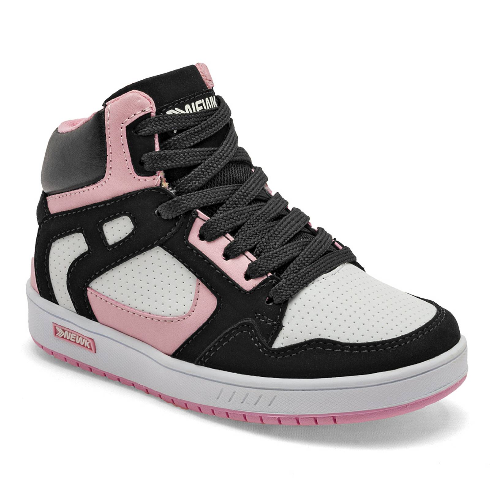 Nek Tenis urbano para niña negro rosa blanco cdigo 121387D