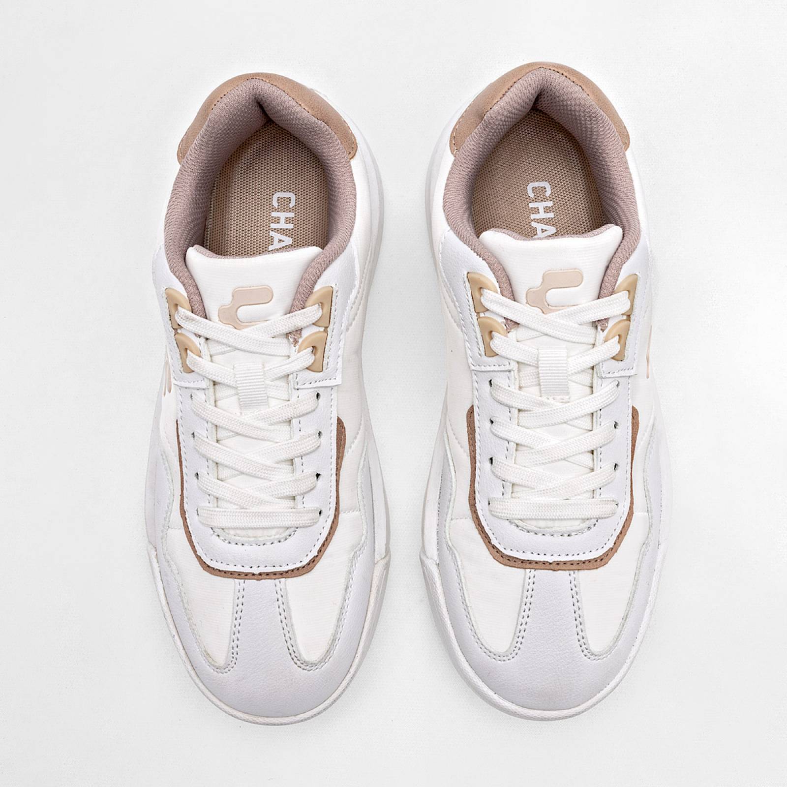 Charly Tenis urbano para mujer blanco rosa Codigo 124416E