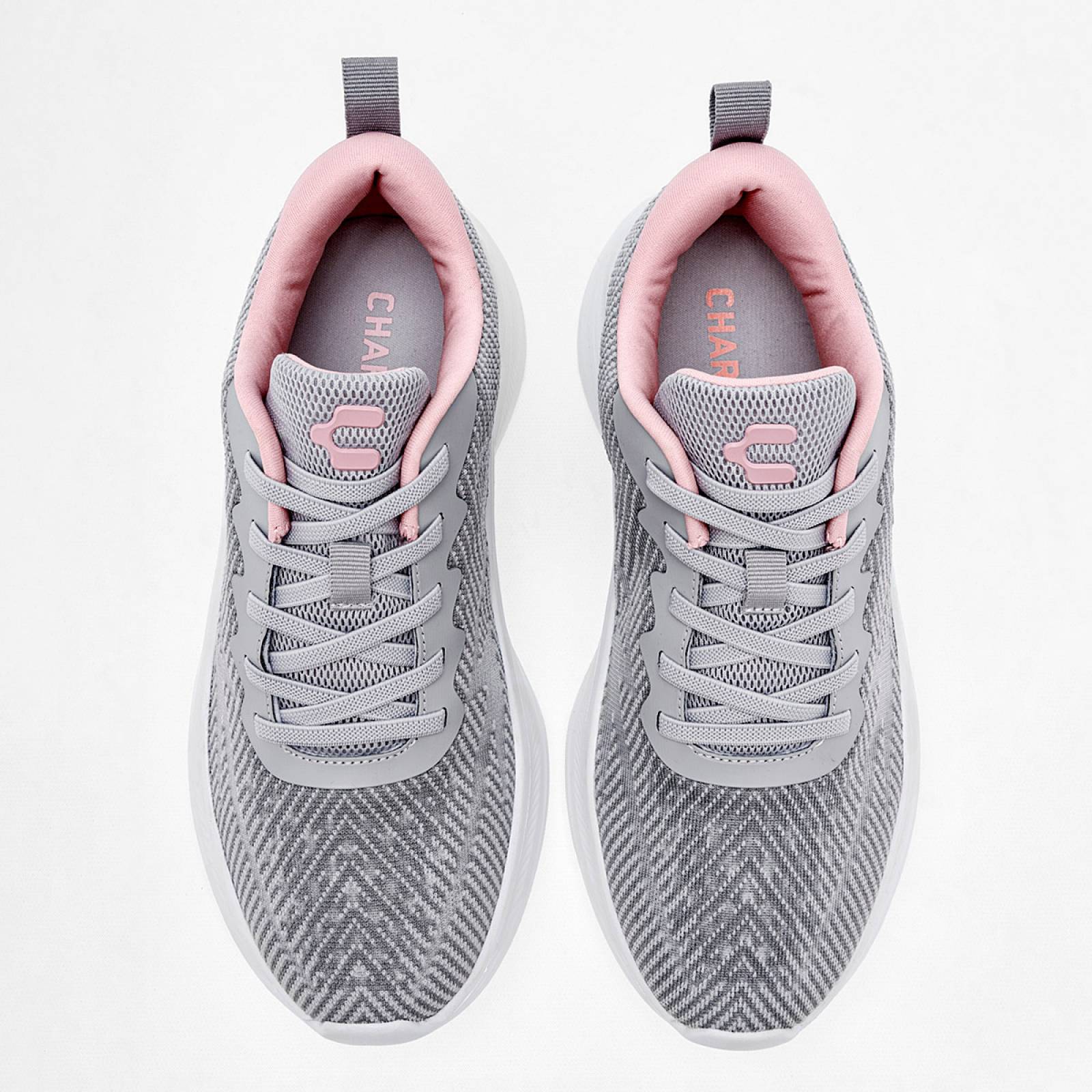 Charly Tenis deportivo para mujer gris agujeta elastica Codigo 124448E