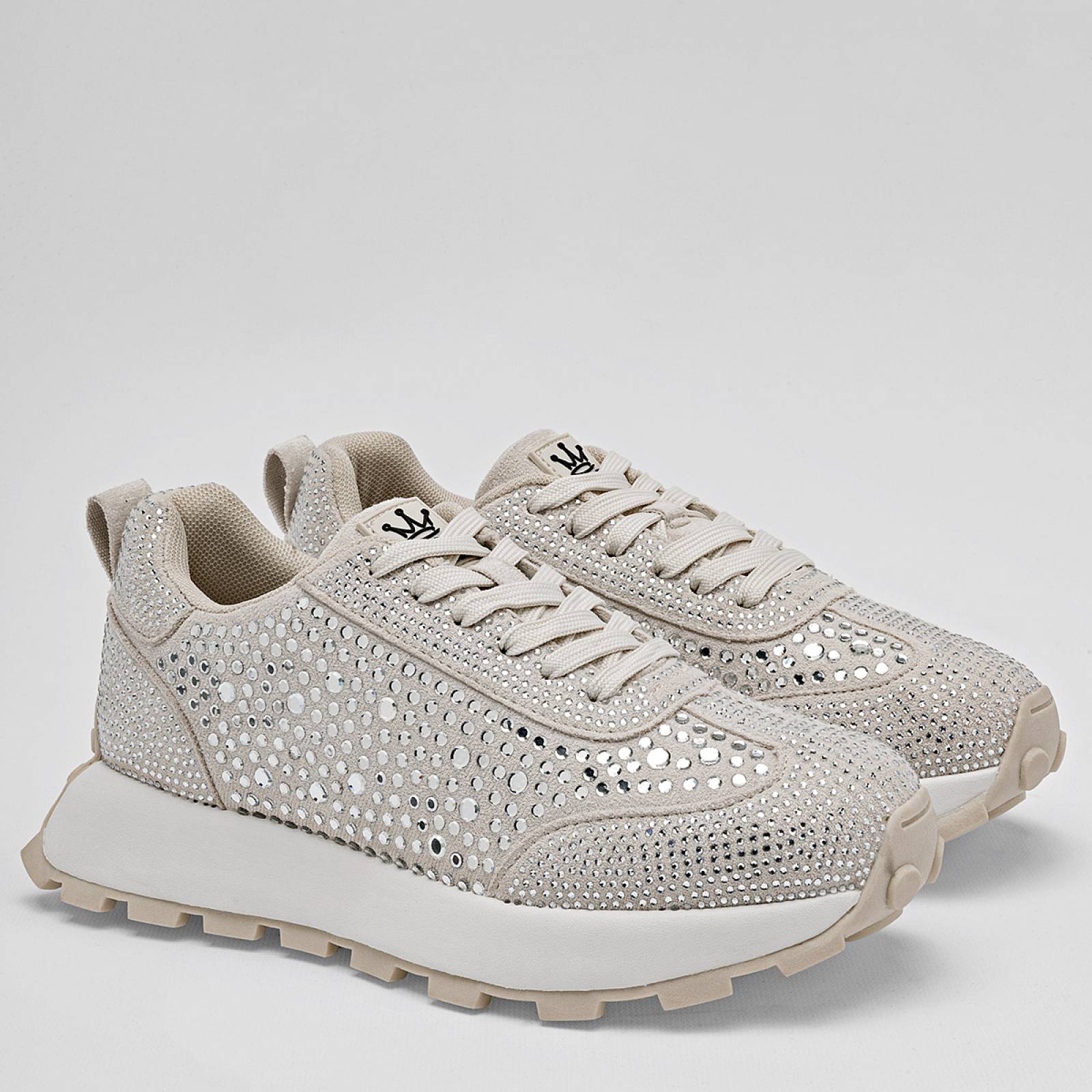 Clasben Tenis urbano para mujer late plata Codigo 126036E