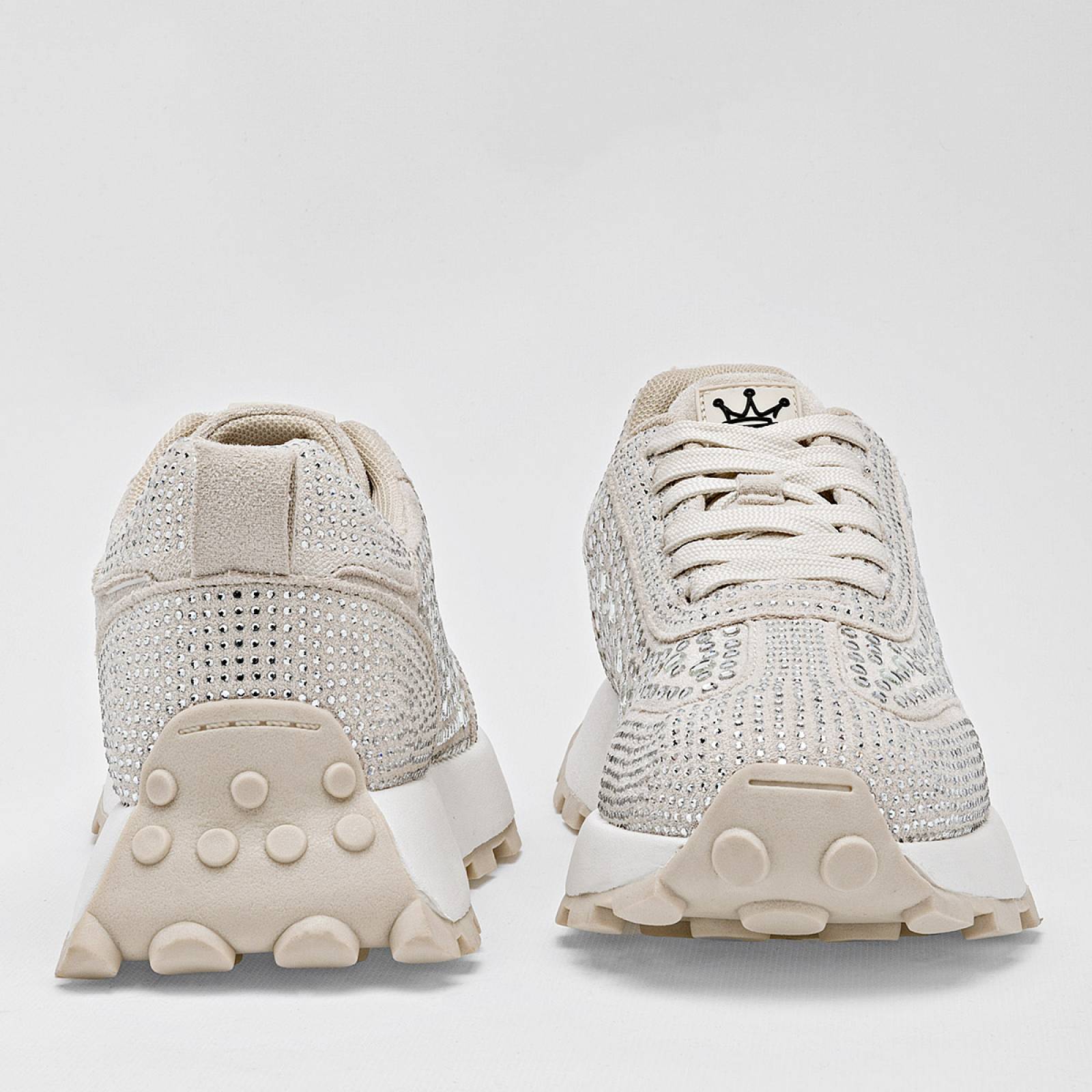 Clasben Tenis urbano para mujer late plata Codigo 126036E