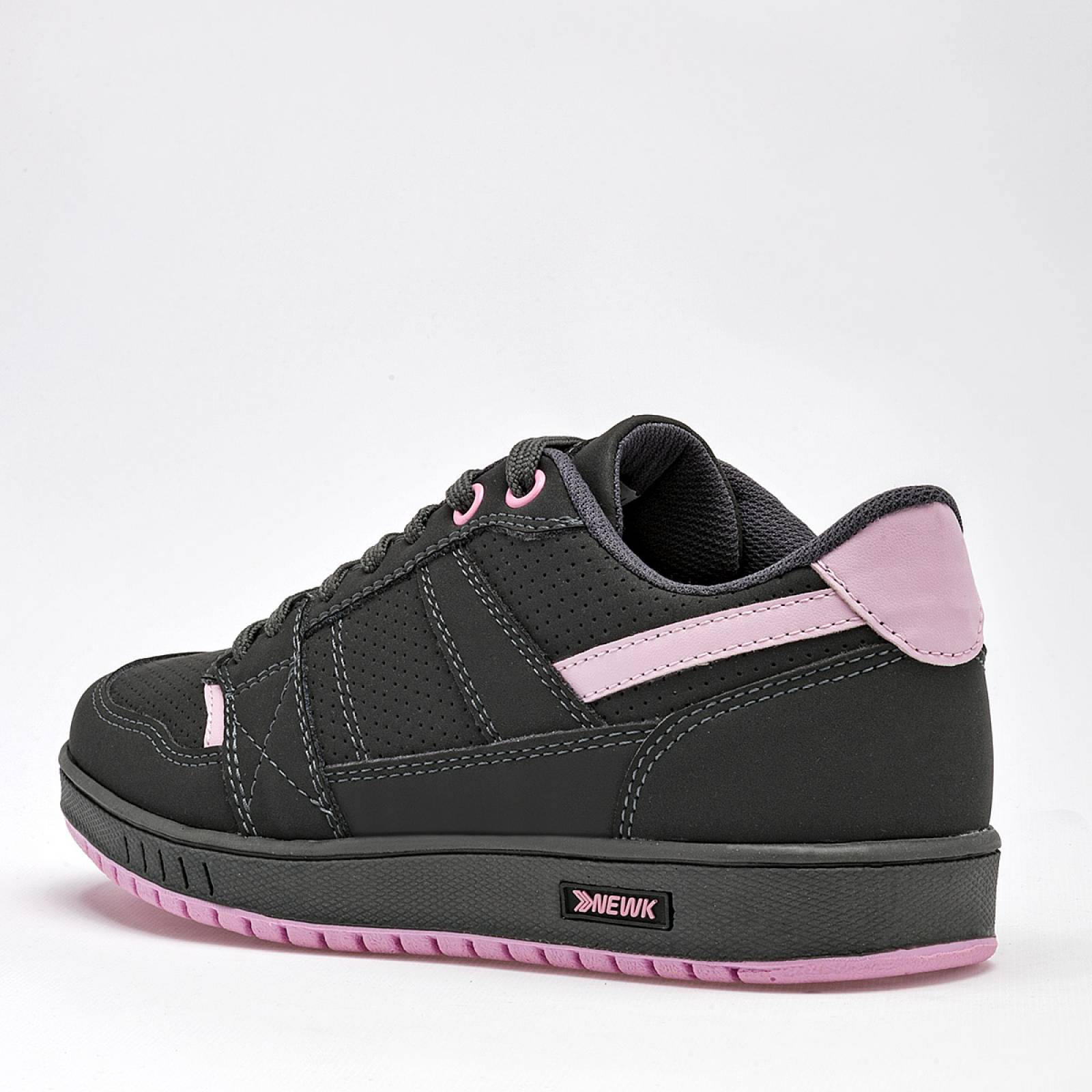Nek Tenis urbano para mujer gris rosa Codigo 126117E