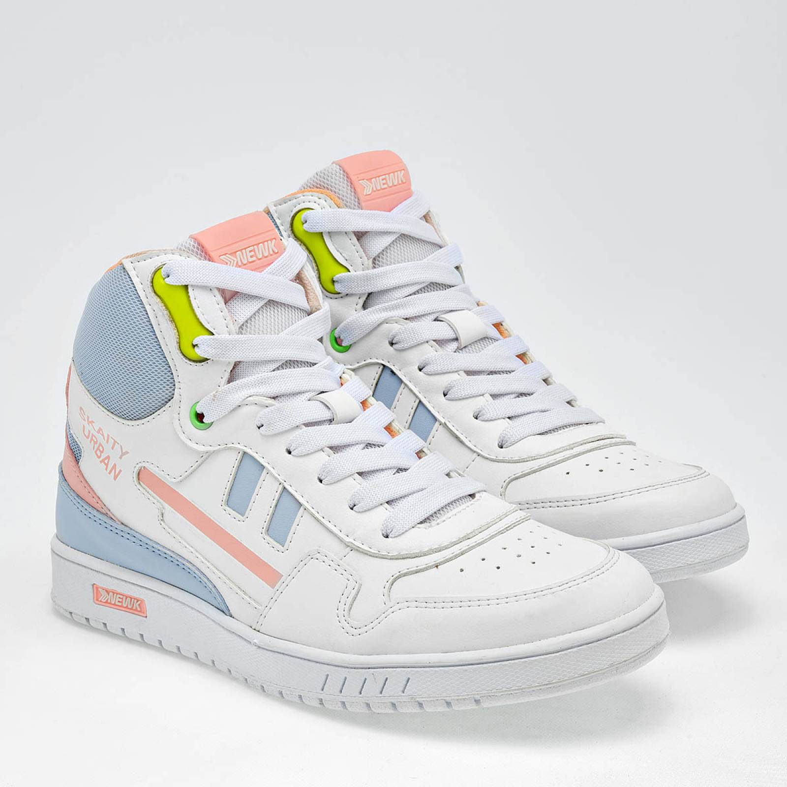 Nek Tenis urbano para mujer blanco azul coral Codigo 125592E