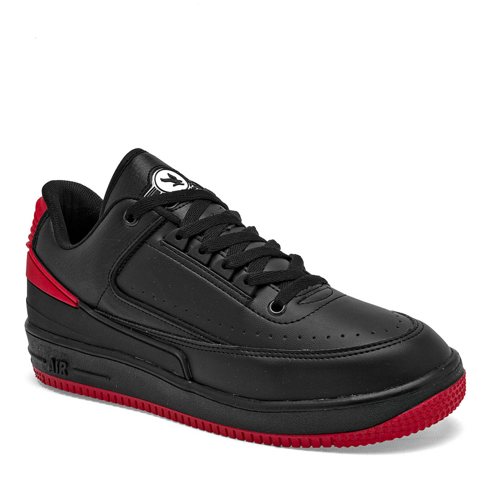 American Fire Tenis urbano para hombre negro rojo Codigo 126004F