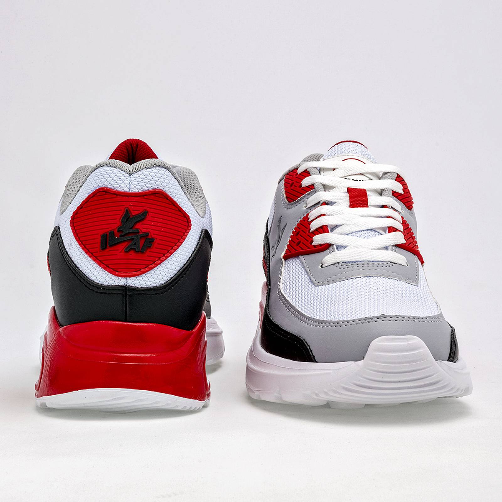 American Fire Tenis deportivo para hombre negro gris rojo Codigo 124712F