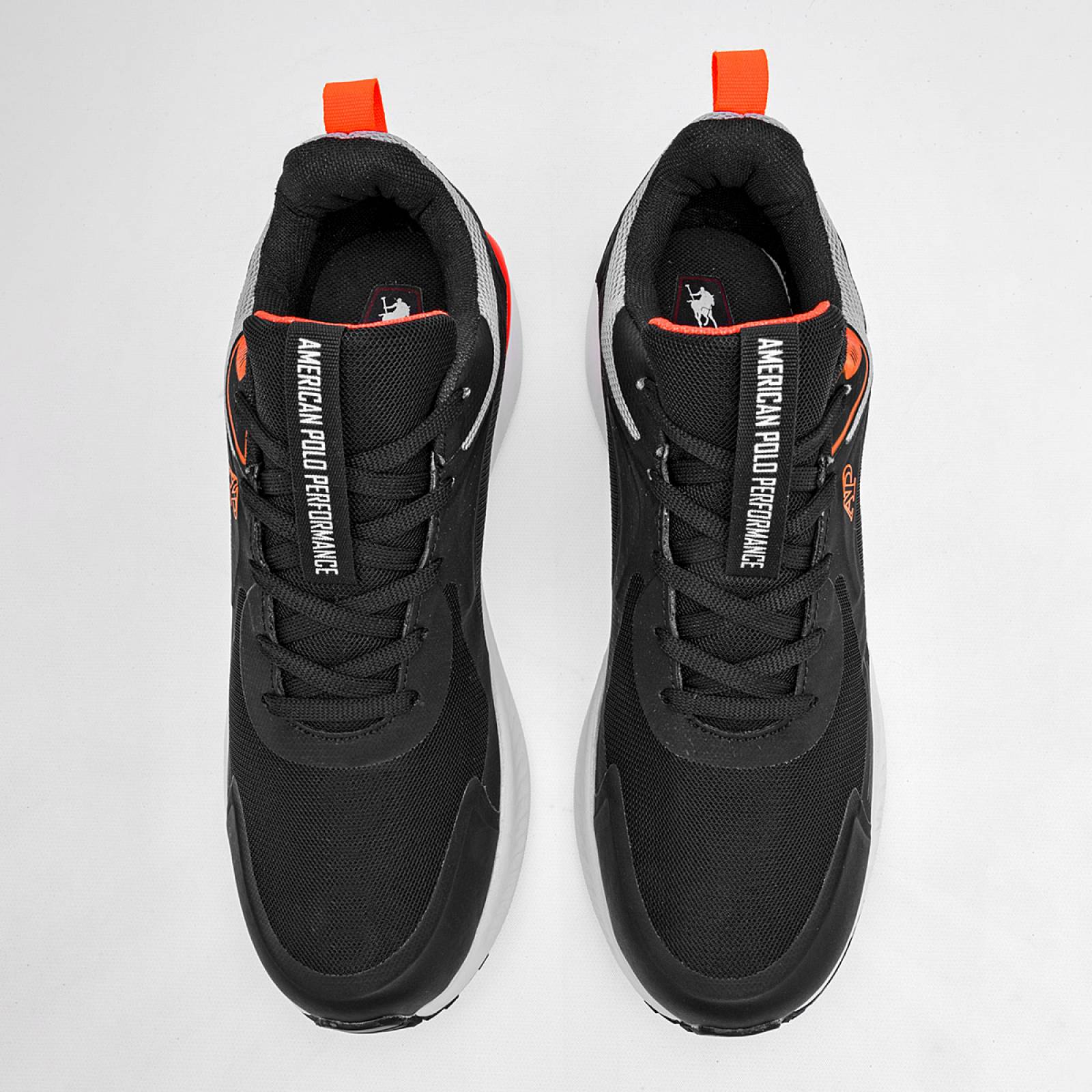 American Polo Tenis deportivo para hombre negro gris Codigo 124722F