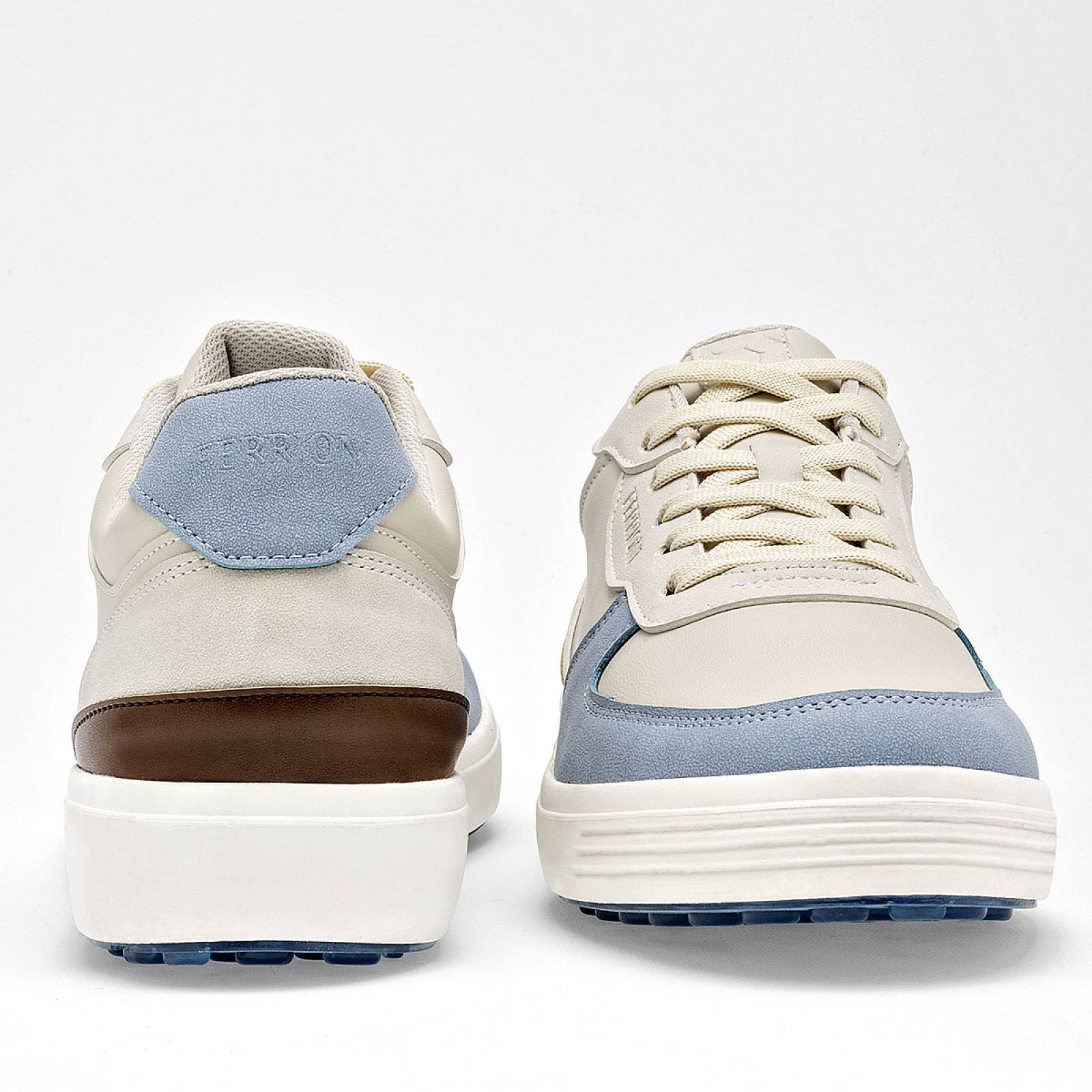 Ferrioni Tenis urbano para hombre latte azul cafe Codigo 125135F