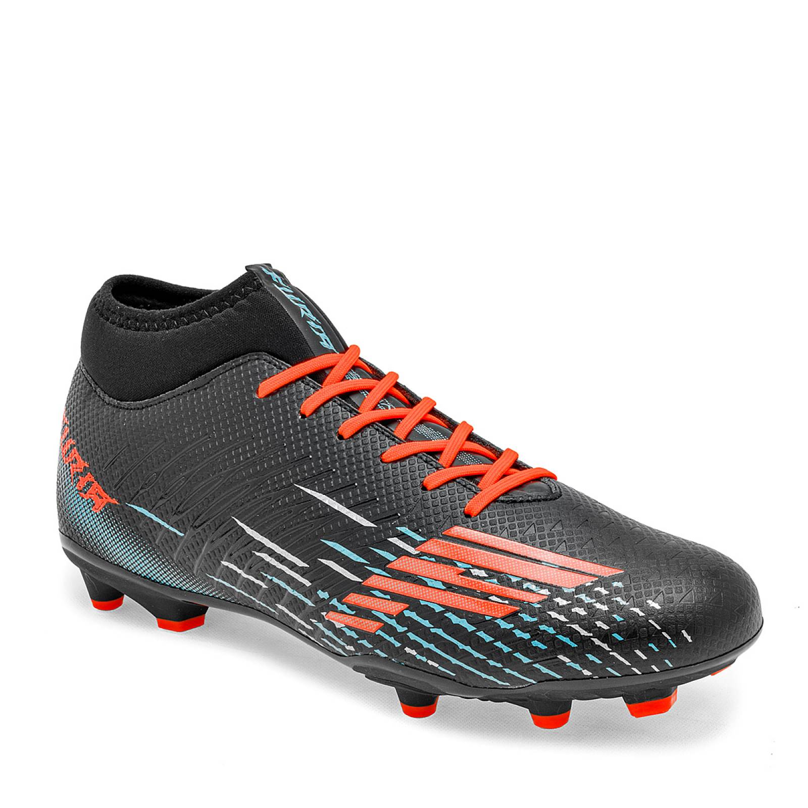 Furia Tenis deportivo para hombre negro naranja Codigo 125180F