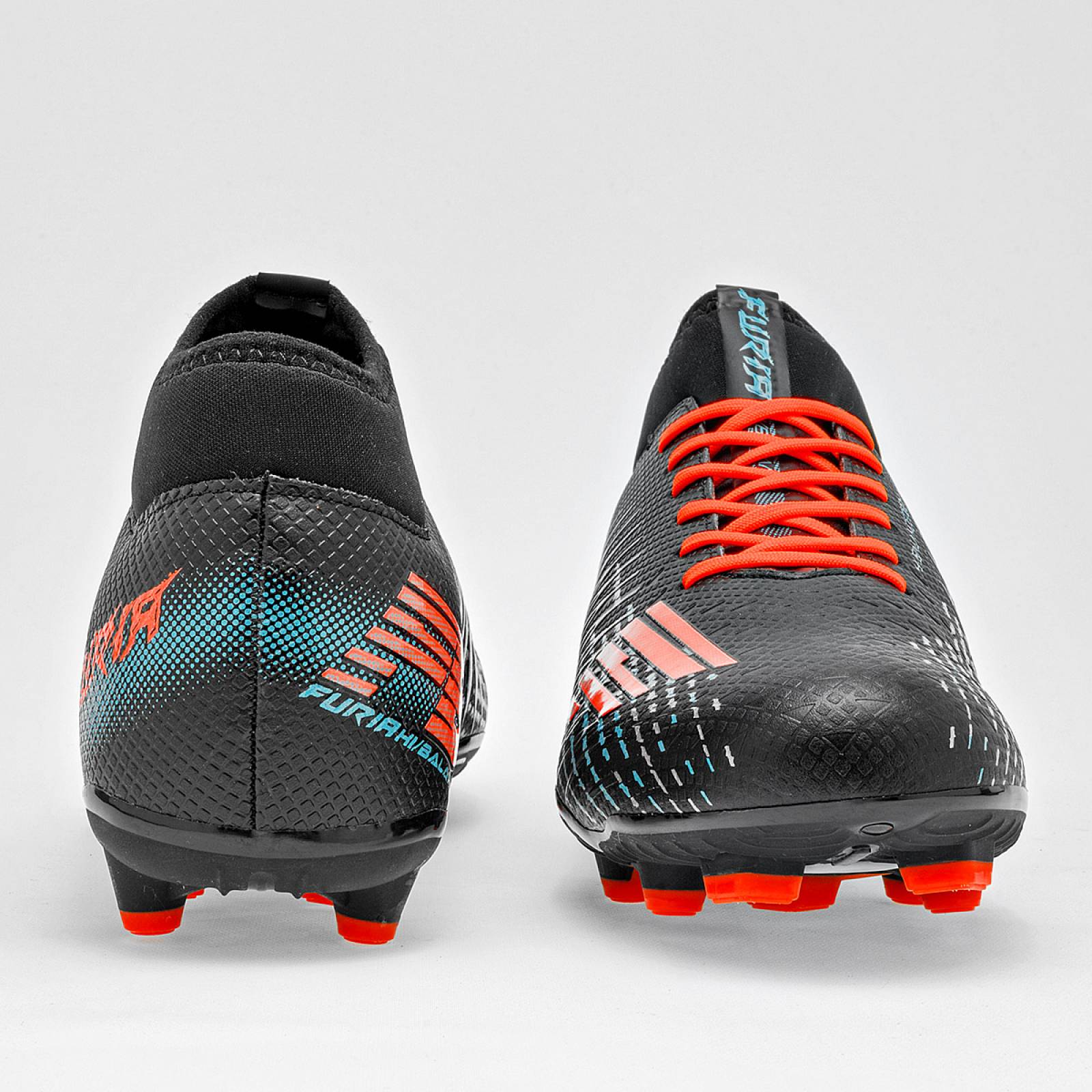 Furia Tenis deportivo para hombre negro naranja Codigo 125180F