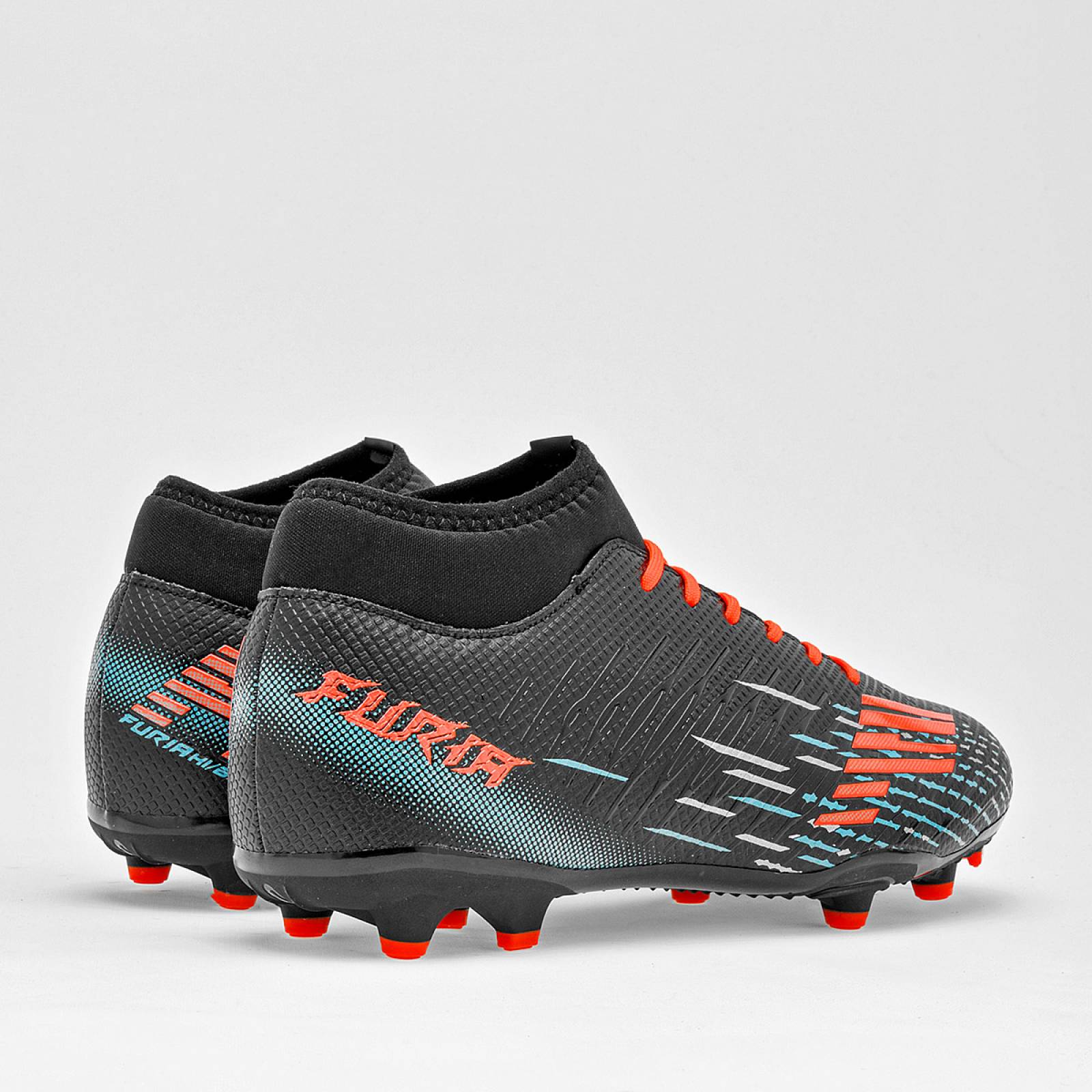 Furia Tenis deportivo para hombre negro naranja Codigo 125180F