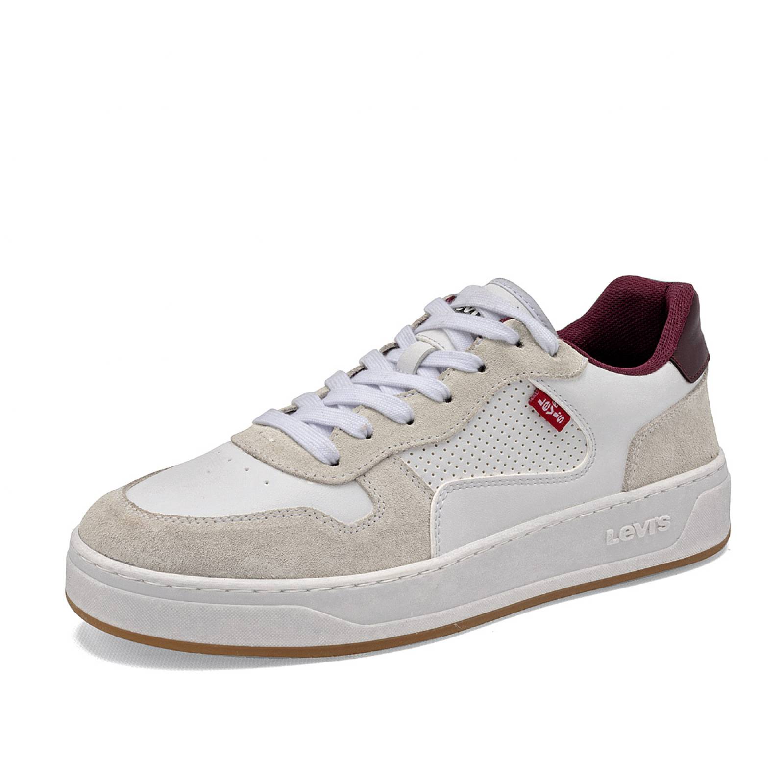 Levis Tenis urbano para hombre blanco beige vino Codigo 126088F