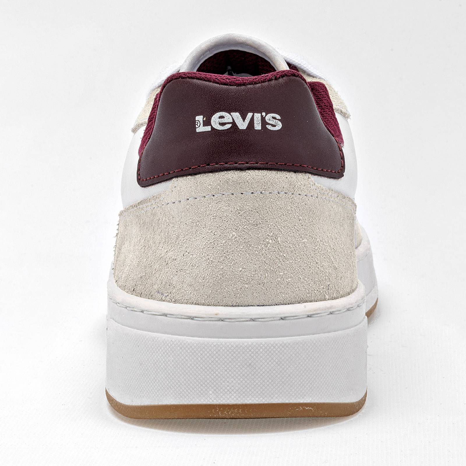 Levis Tenis urbano para hombre blanco beige vino Codigo 126088F