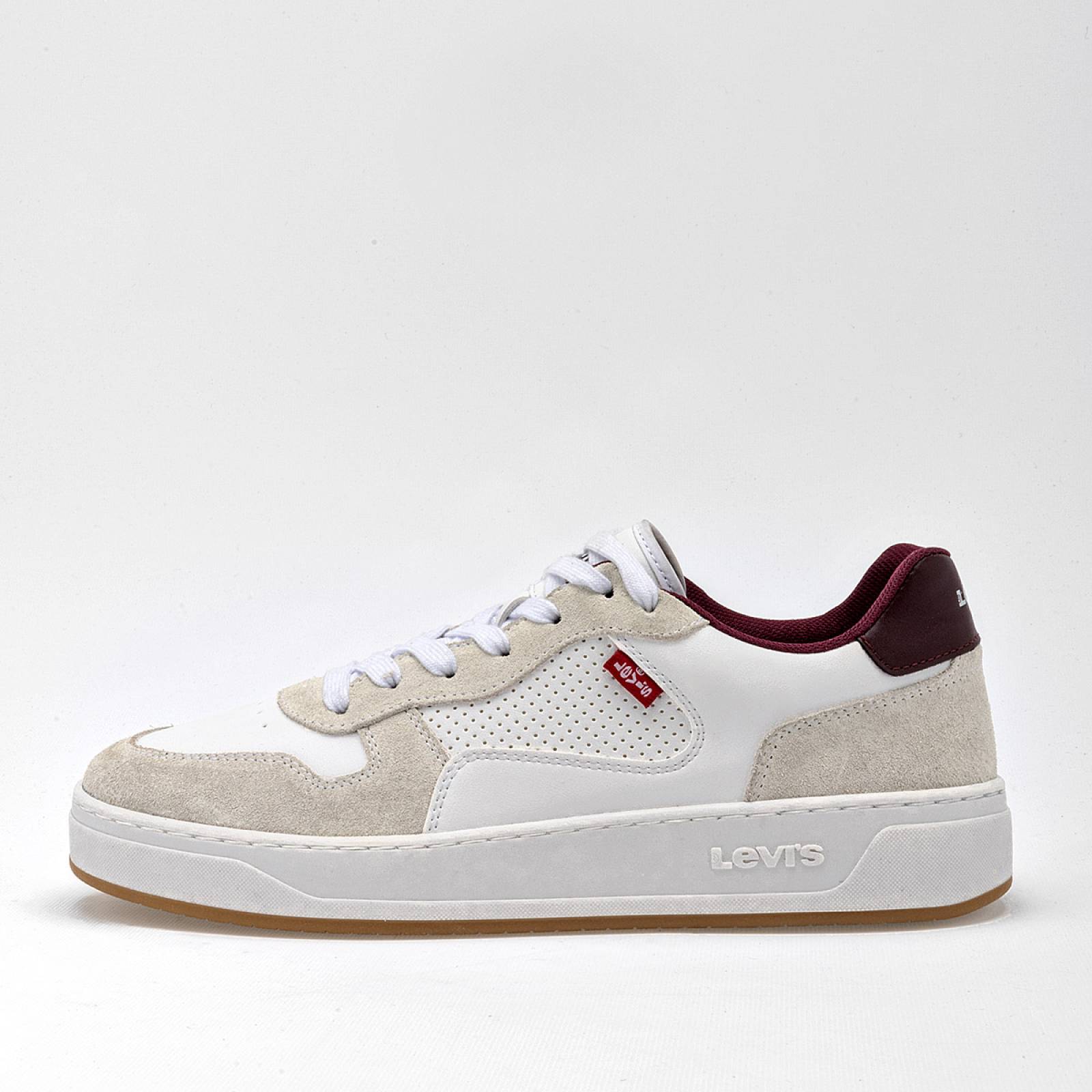Levis Tenis urbano para hombre blanco beige vino Codigo 126088F