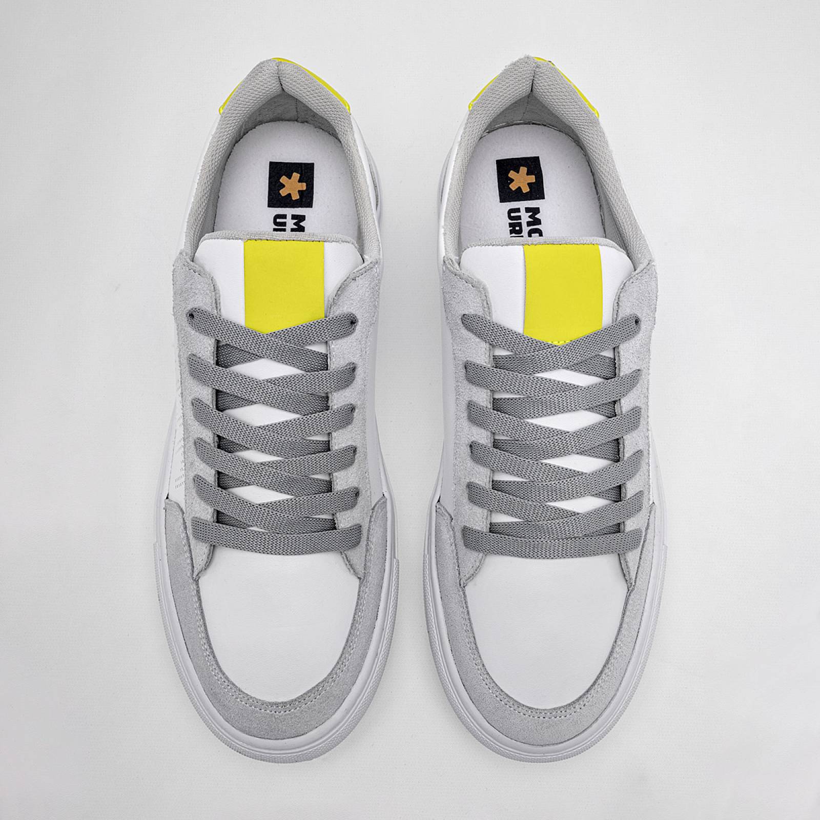 Mora Urban Tenis urbano para hombre blanco gris verde Codigo 125476F