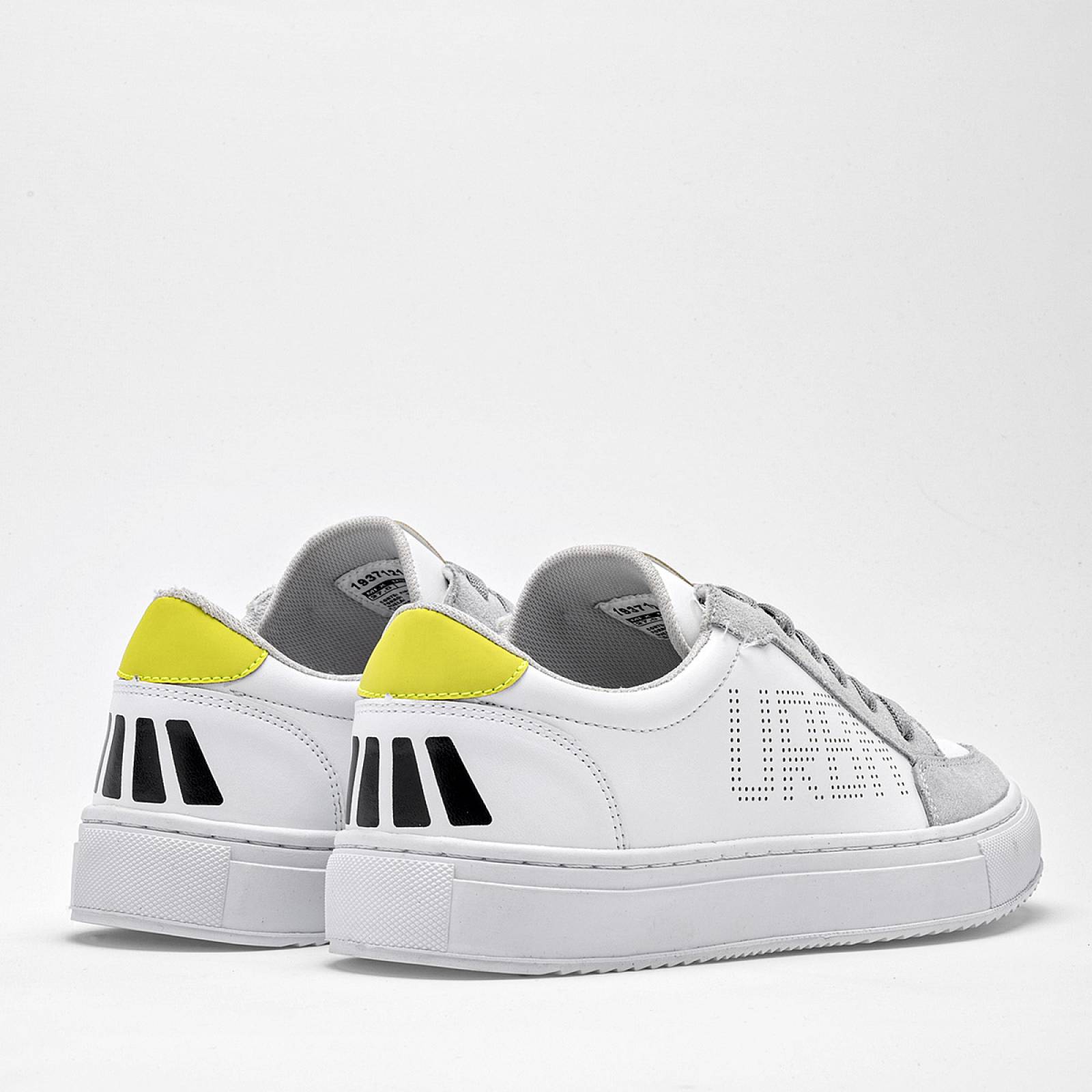 Mora Urban Tenis urbano para hombre blanco gris verde Codigo 125476F