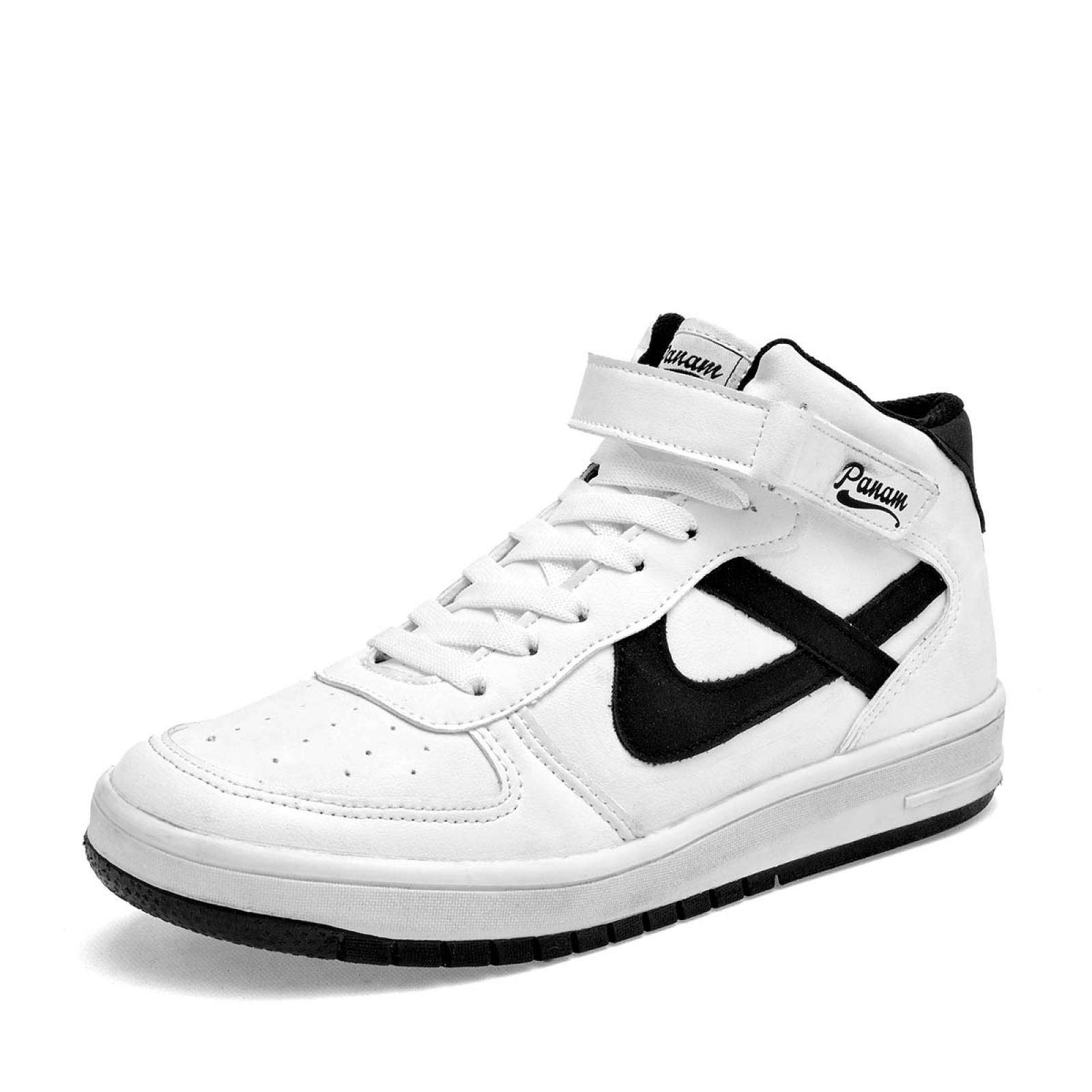 Panam Tenis urbano para hombre blanco negro Codigo 125608F