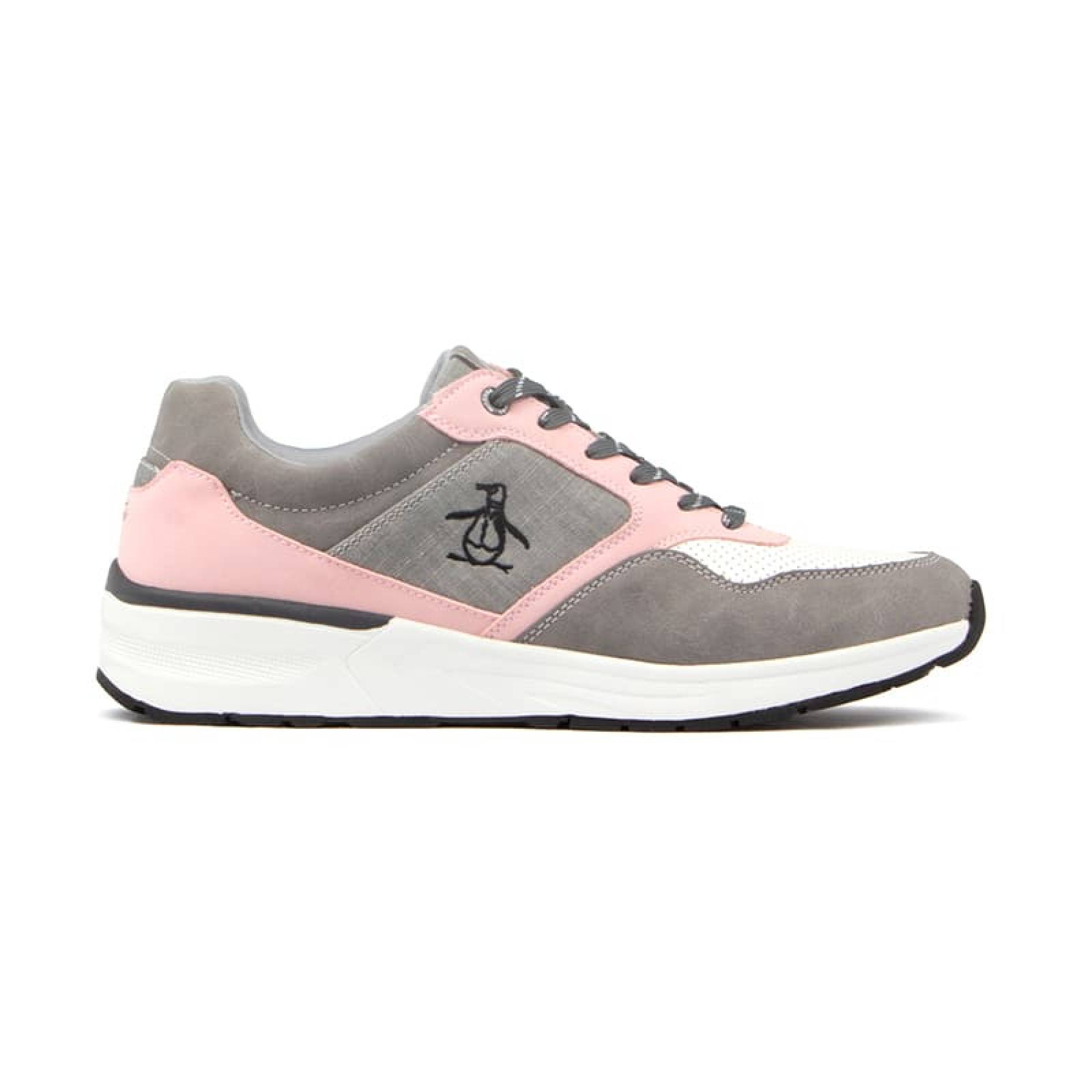 Tenis Penguin Gisli Style Color Gris Con Rosa