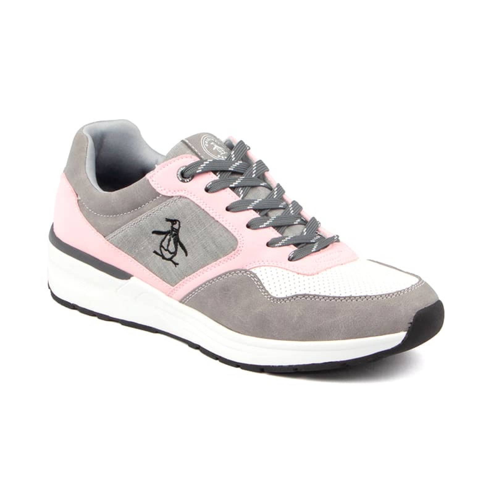 Tenis Penguin Gisli Style Color Gris Con Rosa