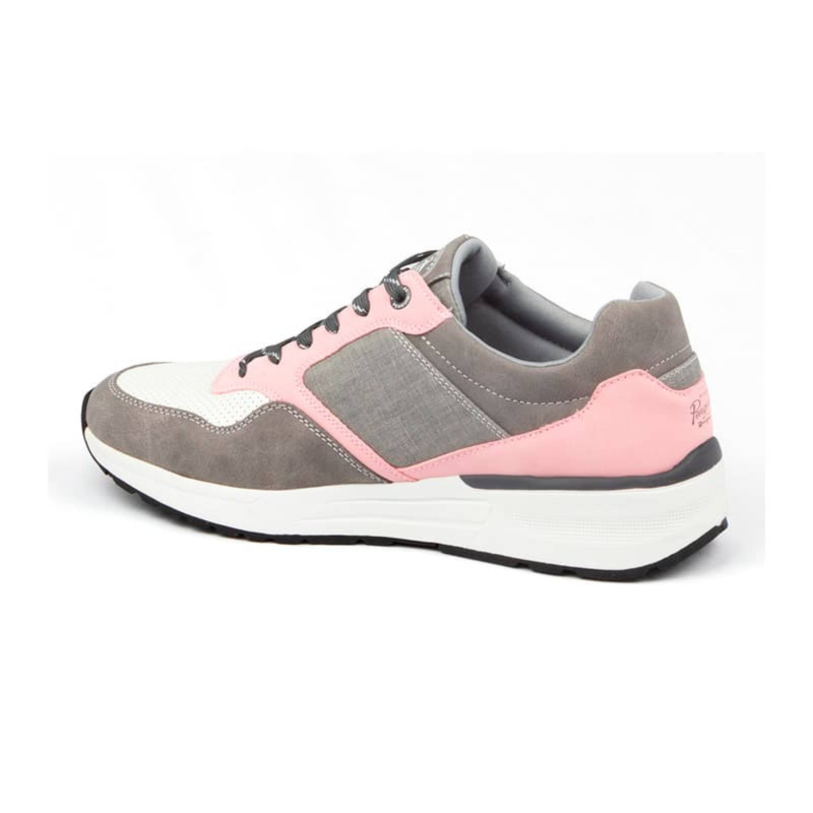 Tenis Penguin Gisli Style Color Gris Con Rosa