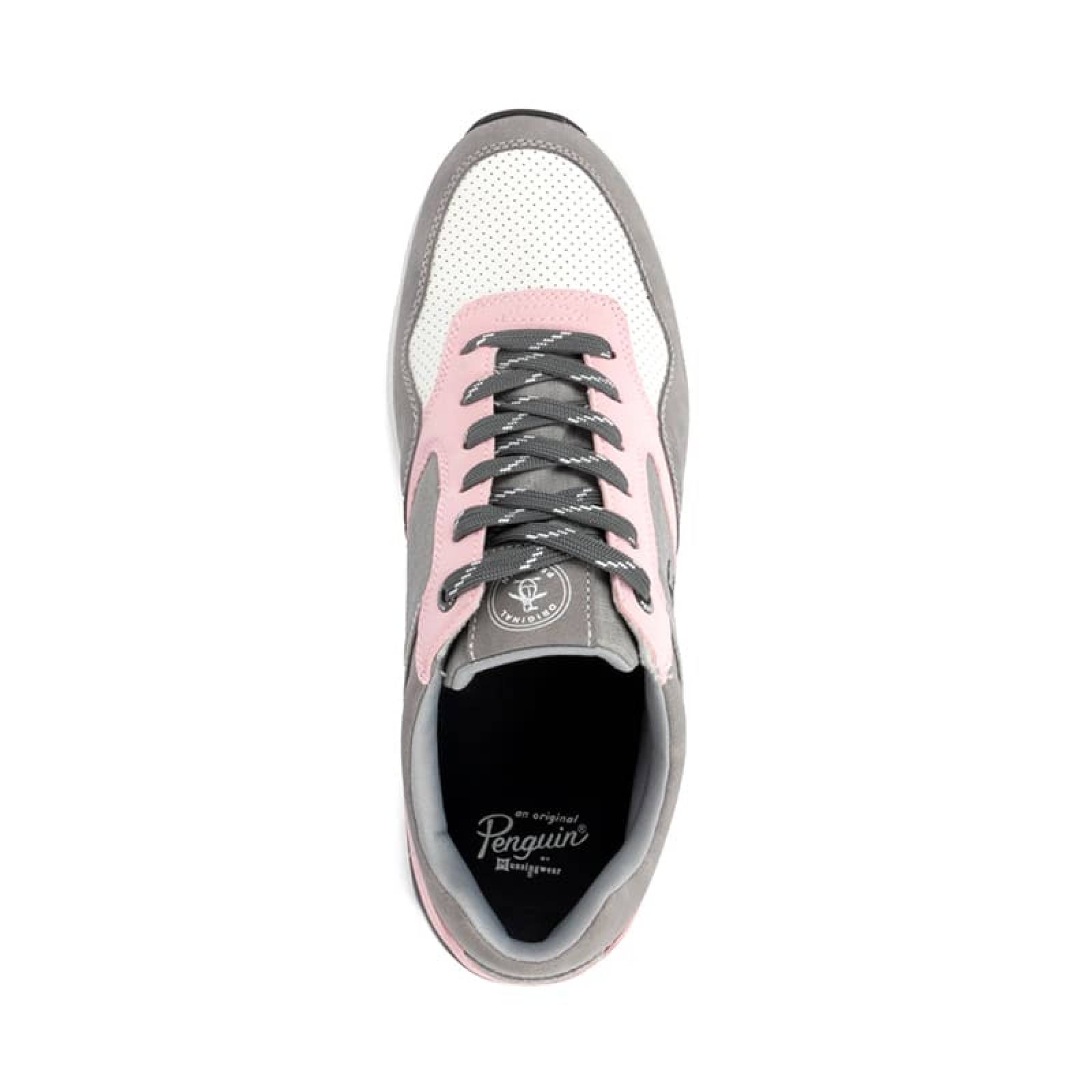 Tenis Penguin Gisli Style Color Gris Con Rosa