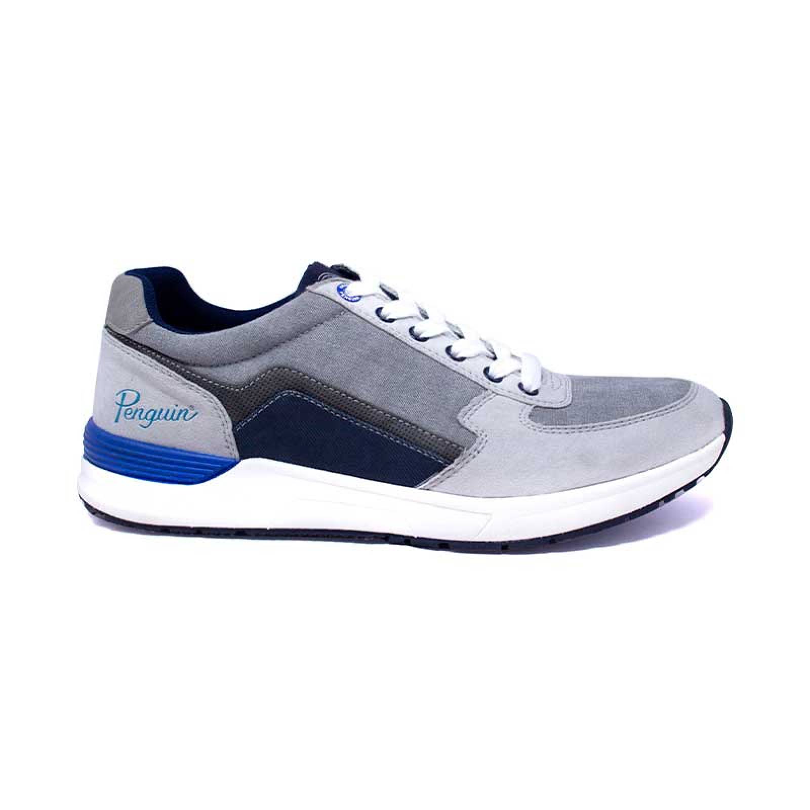 Tenis Penguin Hunter Style Gris Para Hombre