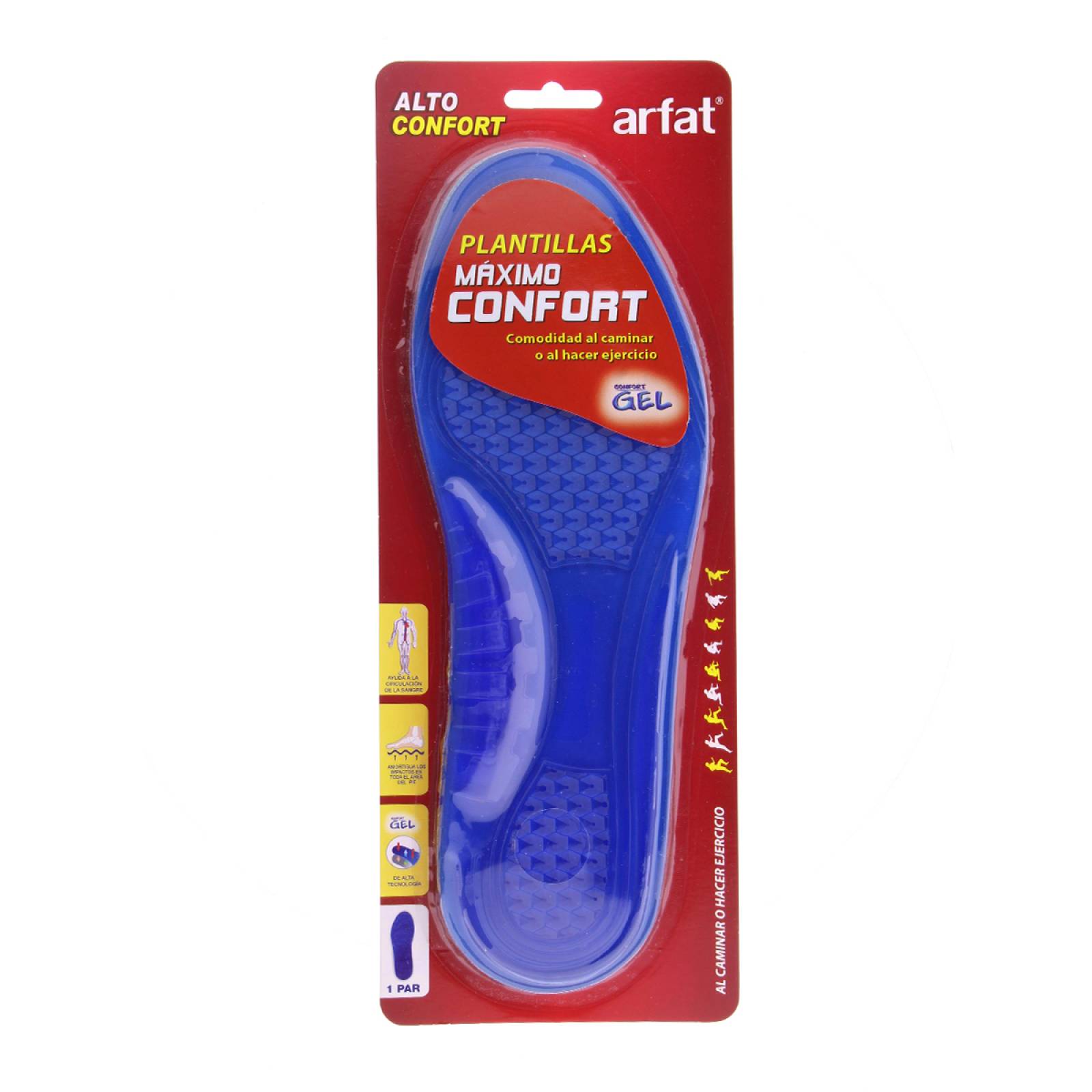 Plantilla Confort De Gel Máximo Descanso Para Dama