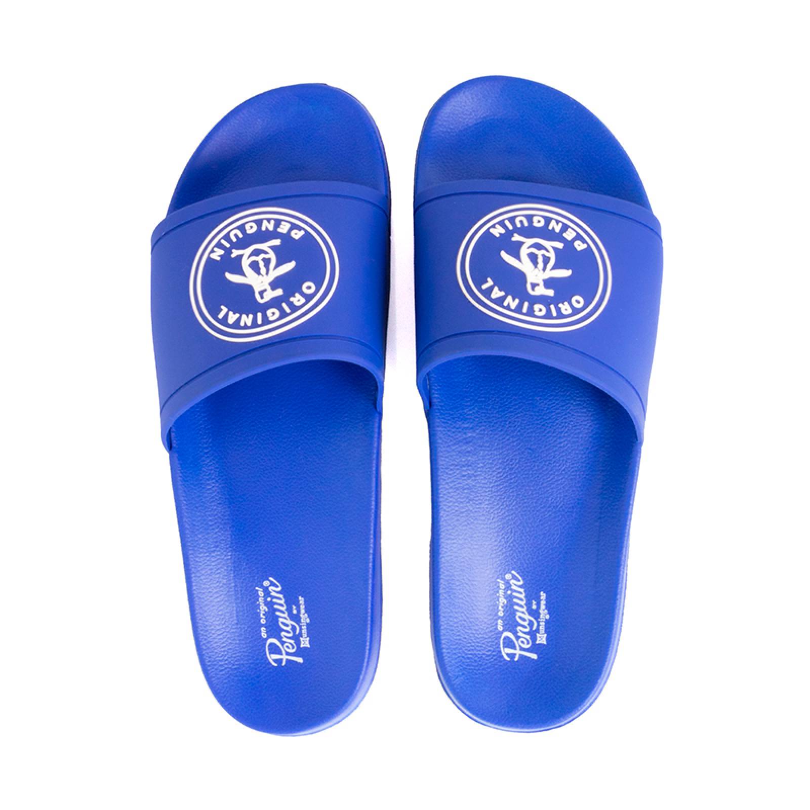 Sandalia Original Penguin Slide Color Azul Para Hombre