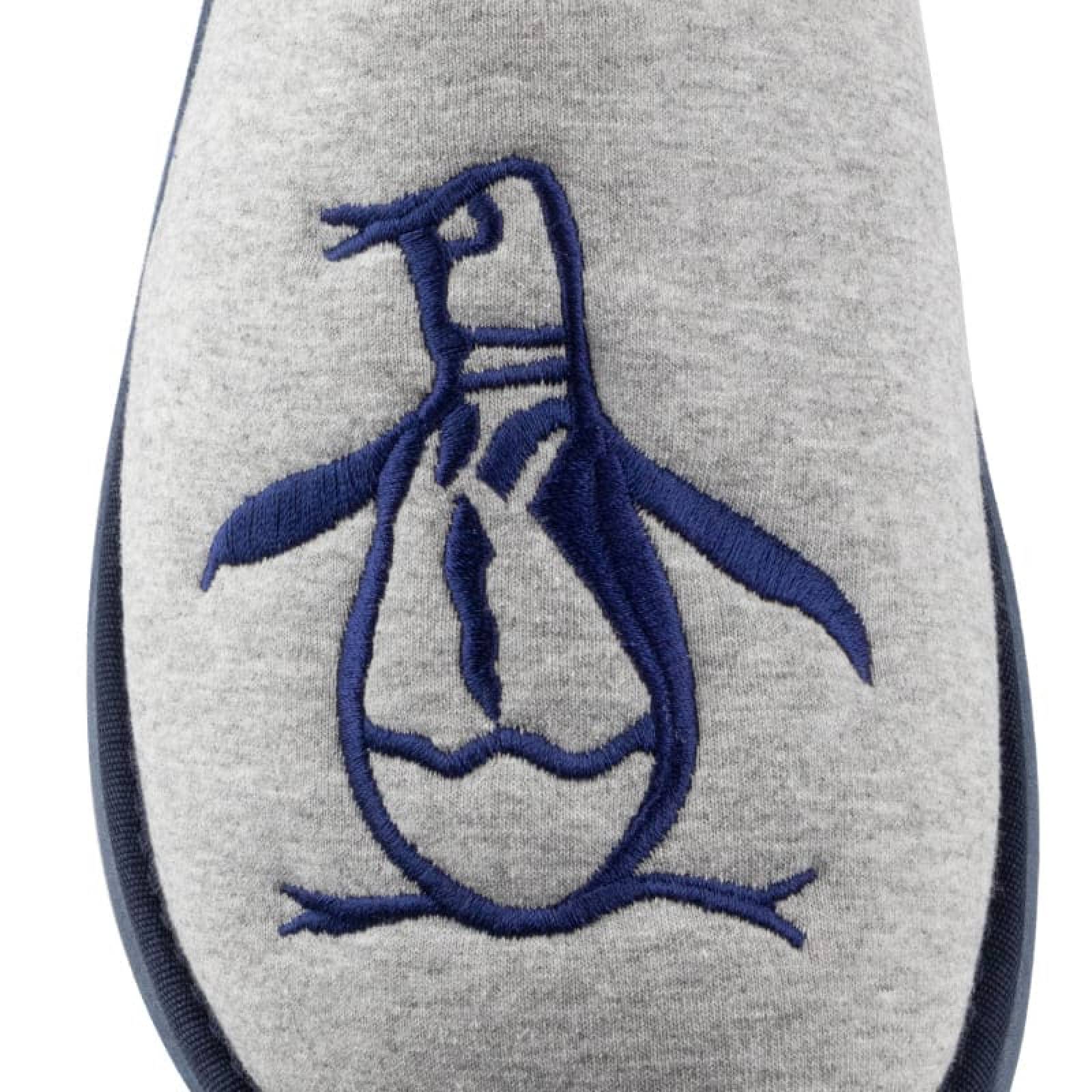 Pantufla Original Penguin Monday Color Gris Para Hombre