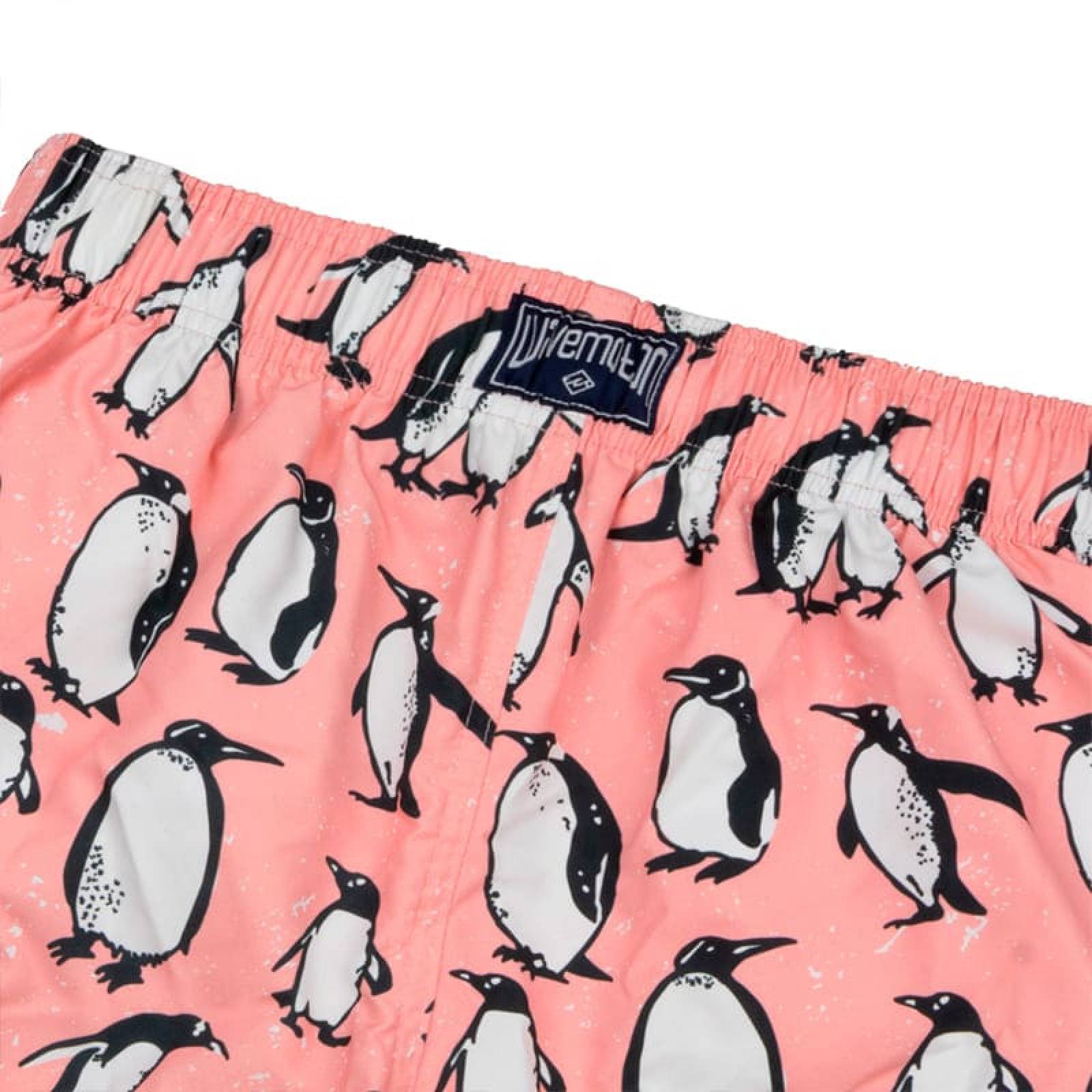 Traje De Baño Wave Motion Pinguinos Peach Para Hombre