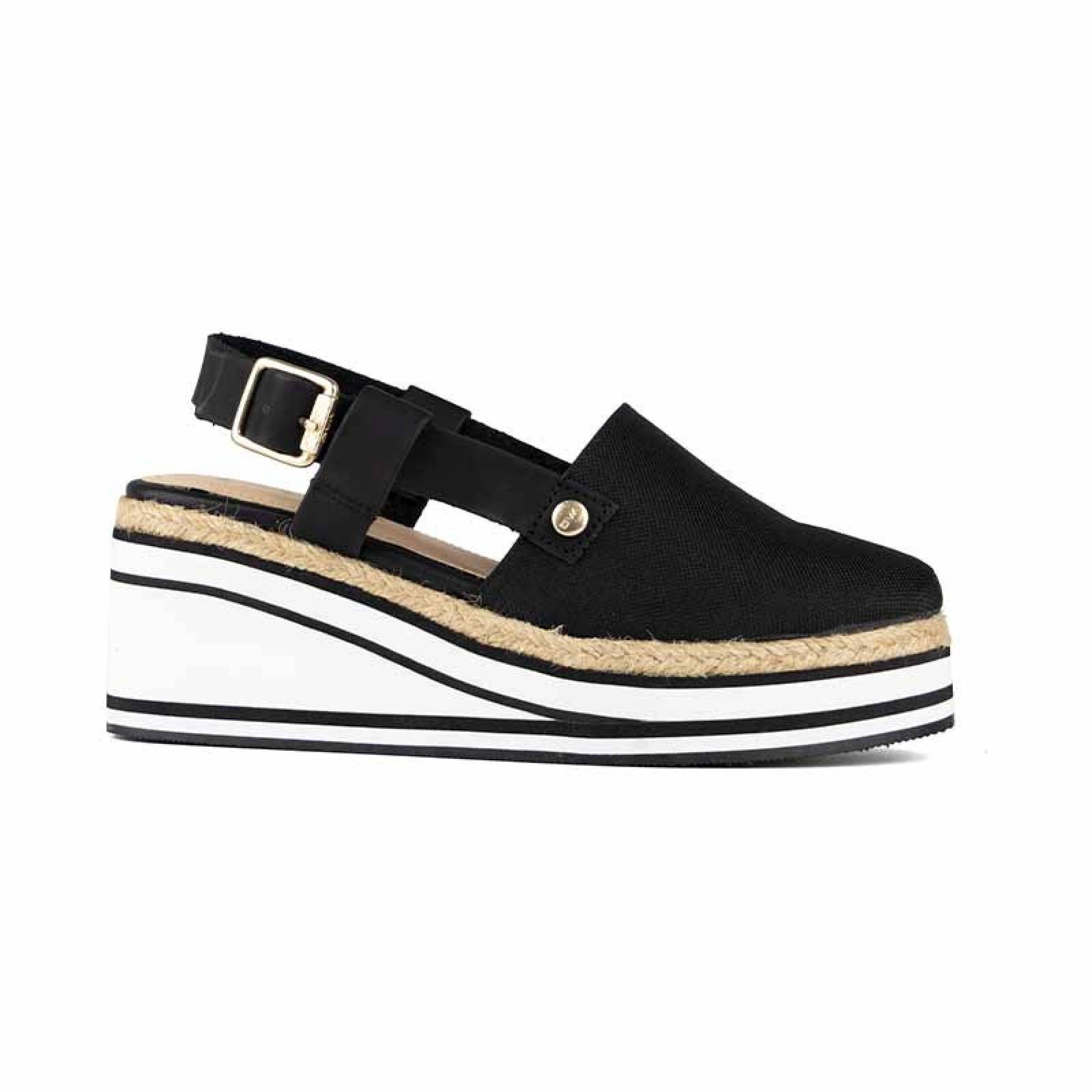 Alpargata Vida Leve Ana Negro Para Mujer