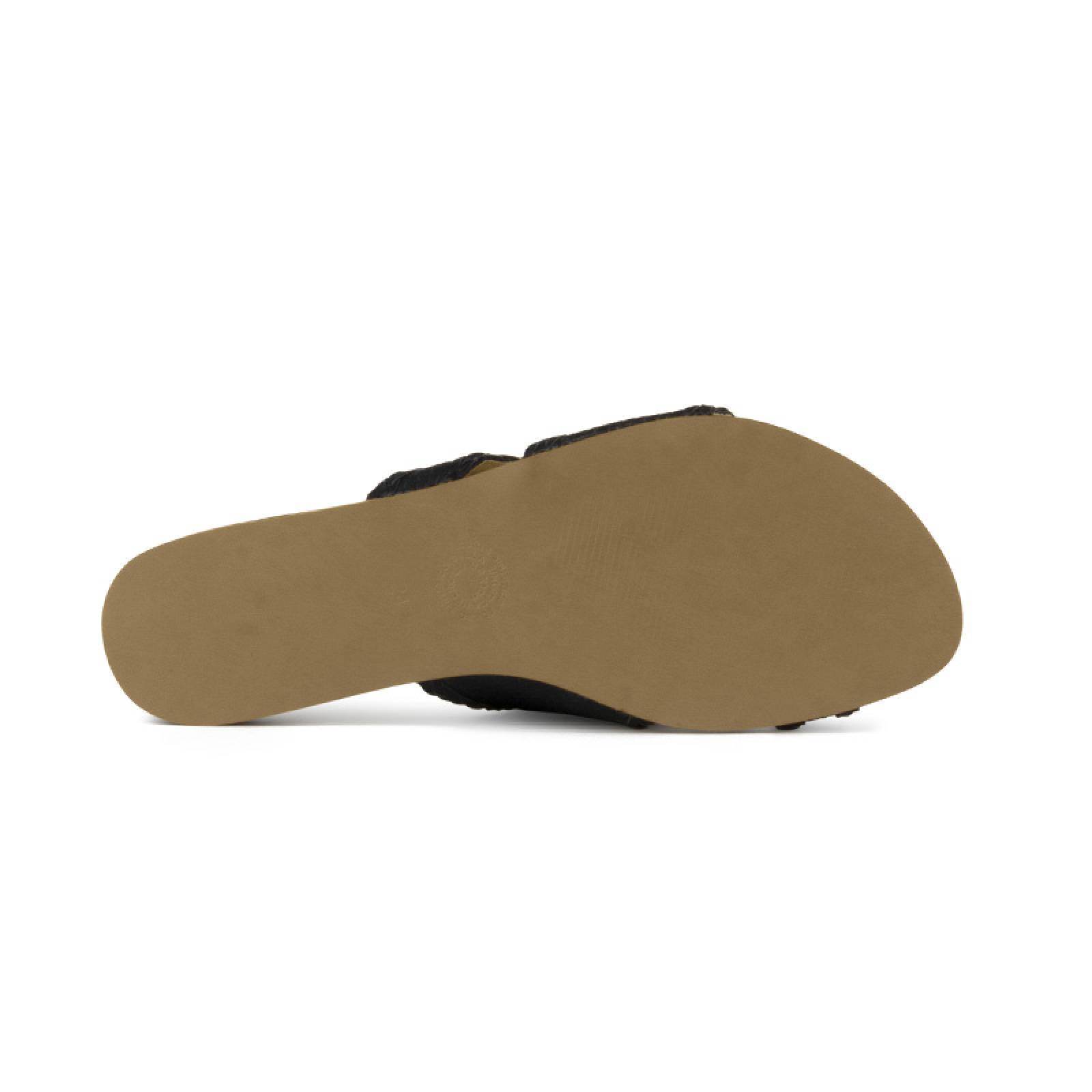 Sandalia Vida Leve Luna Negro Para Mujer