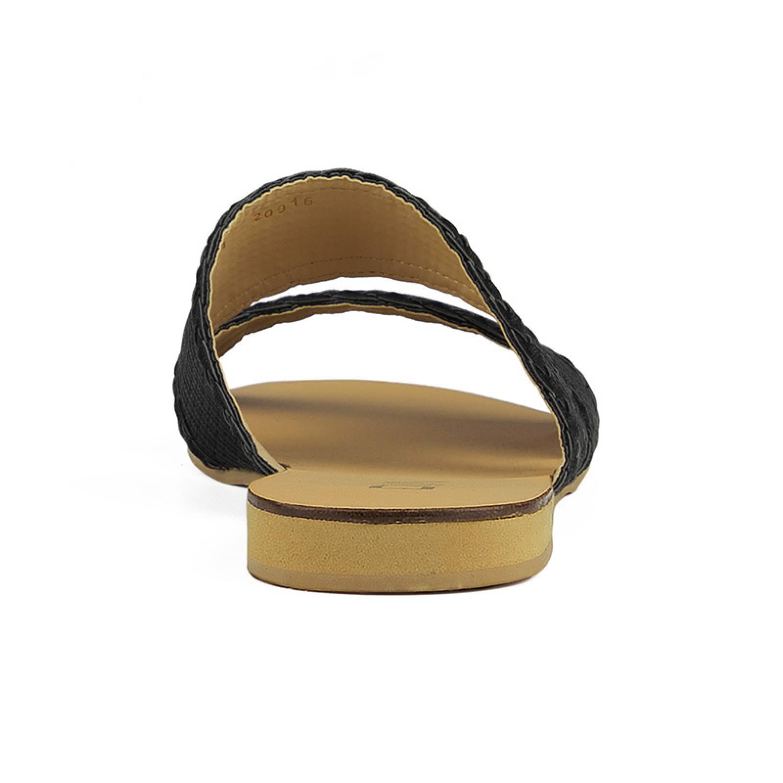 Sandalia Vida Leve Luna Negro Para Mujer