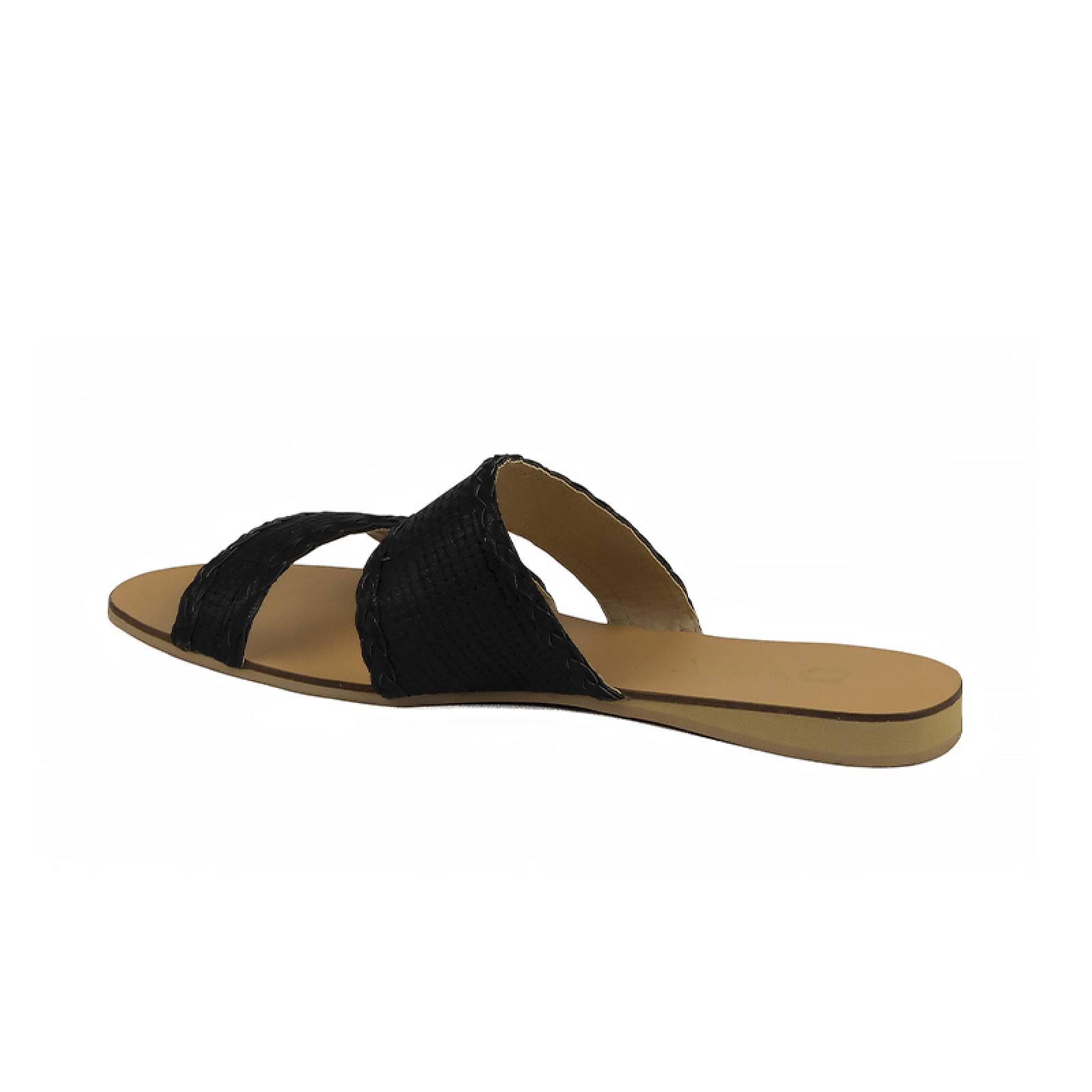 Sandalia Vida Leve Luna Negro Para Mujer