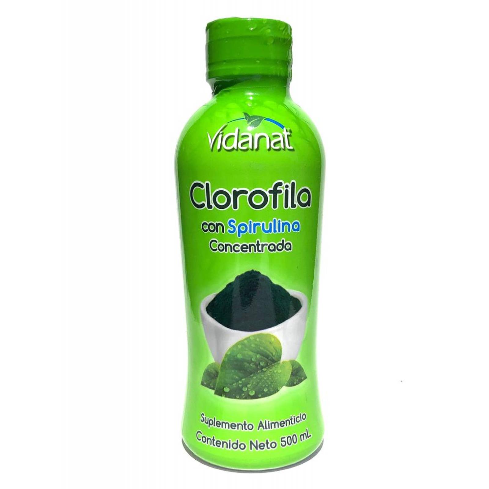 Clorofila con Spirulina 500 ml Vidanat 