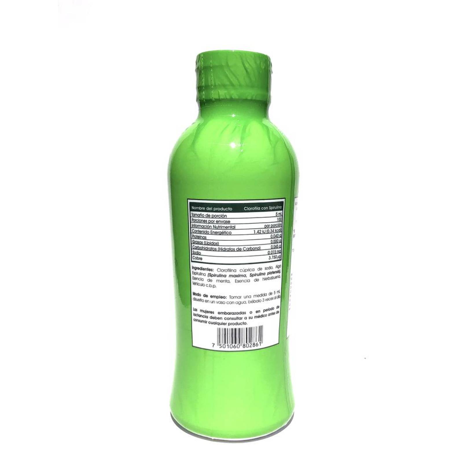 Clorofila con Spirulina 500 ml Vidanat 