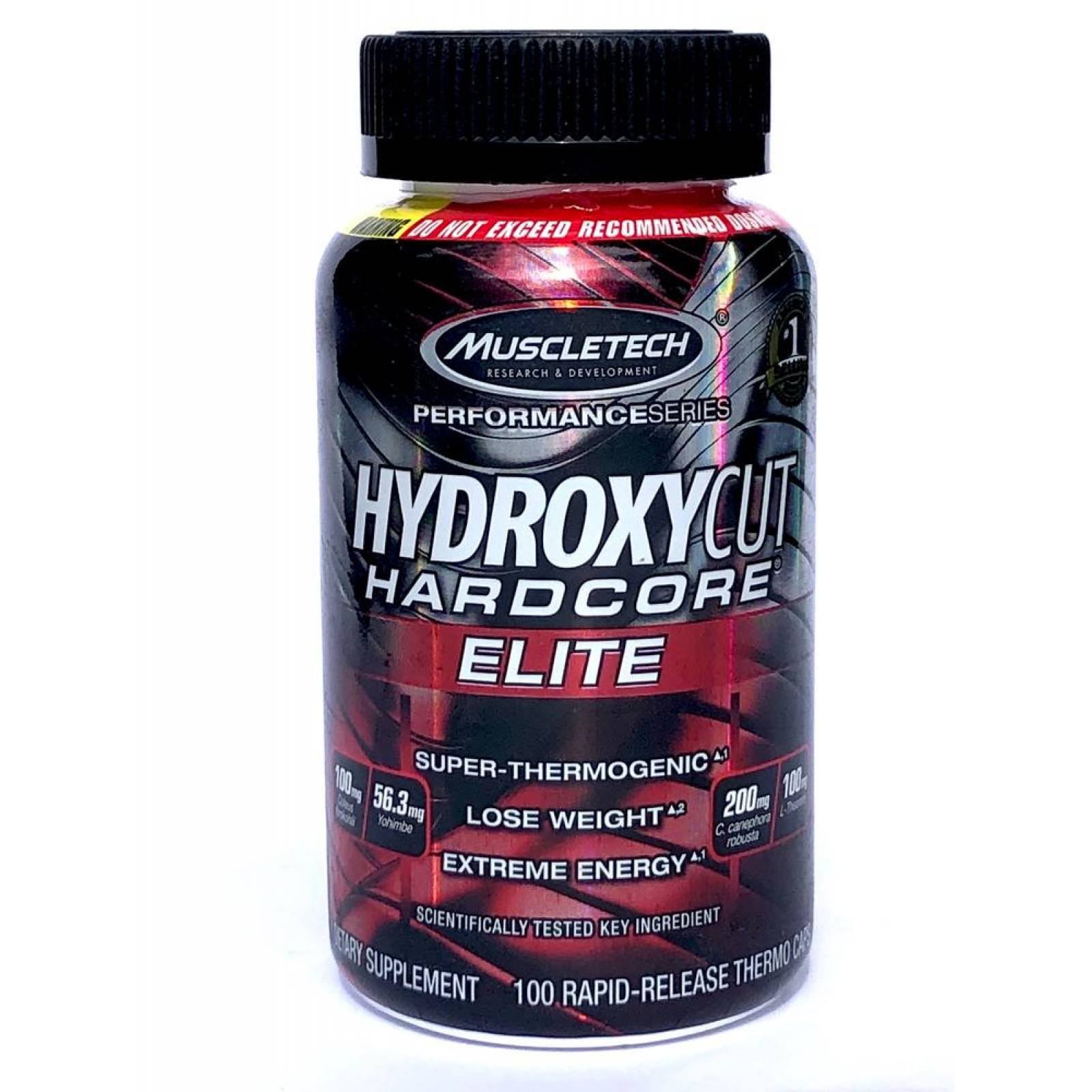 Hydroxycut Hardcore Elite 100 Cápsulas Muscletech 