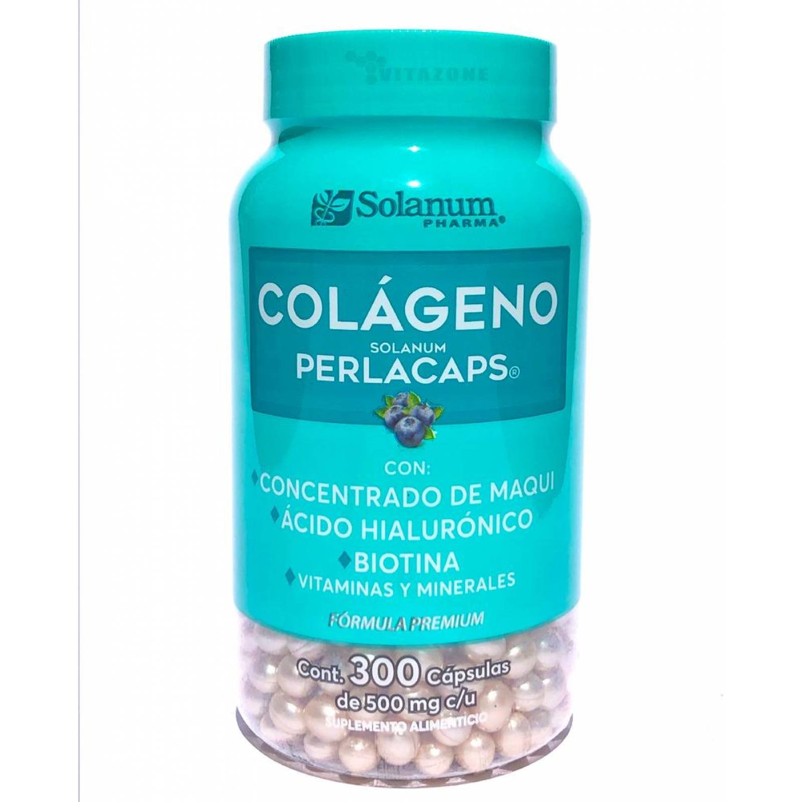 Colágeno Perlacaps Ácido Hialurónico y Biotina 300 cápsulas. 