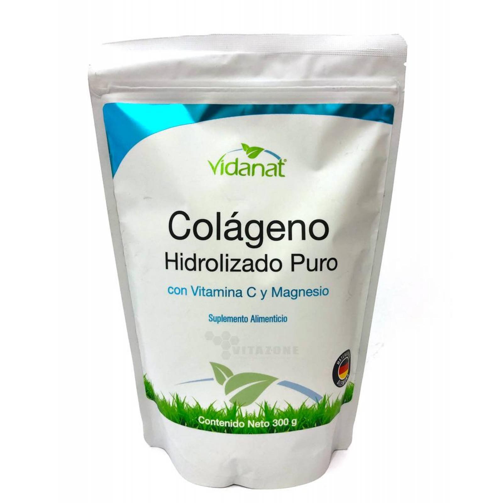 Colágeno Hidrolizado Puro con Vitamina C y Magnesio 300 grs 